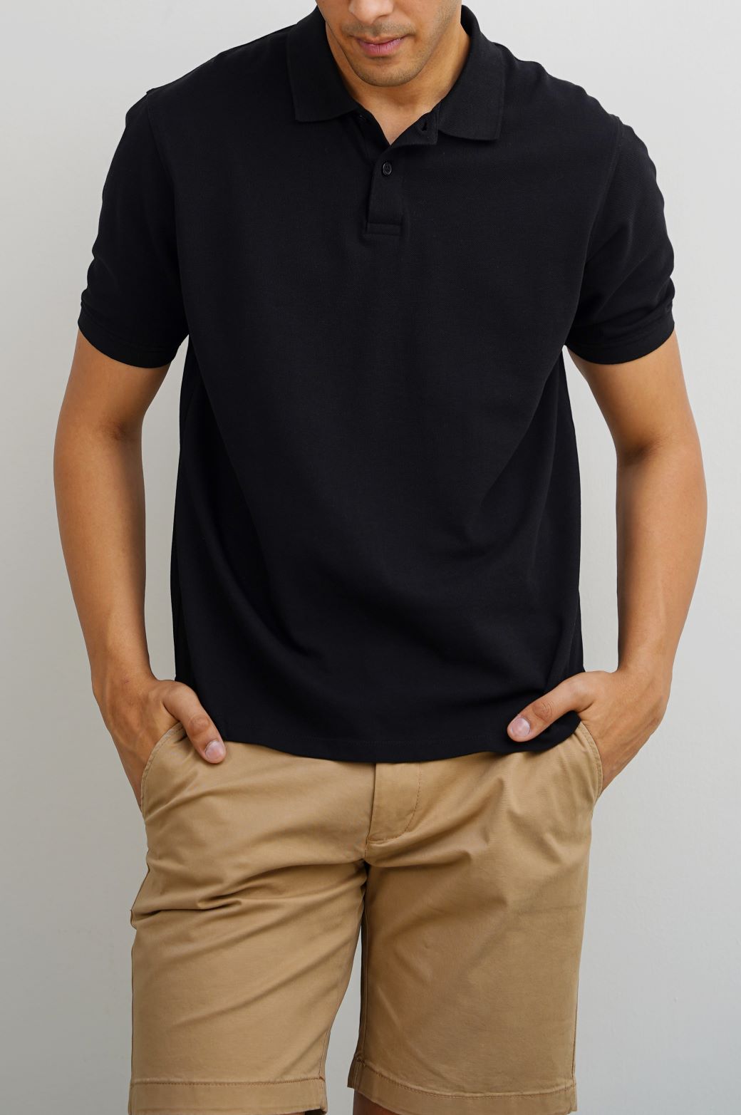 Black Soft Regular Fit Polo Shirt