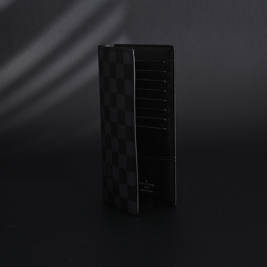 Louis Vuitton Brazza Wallet – Damier Graphite Canvas Long Bifold (N62665)