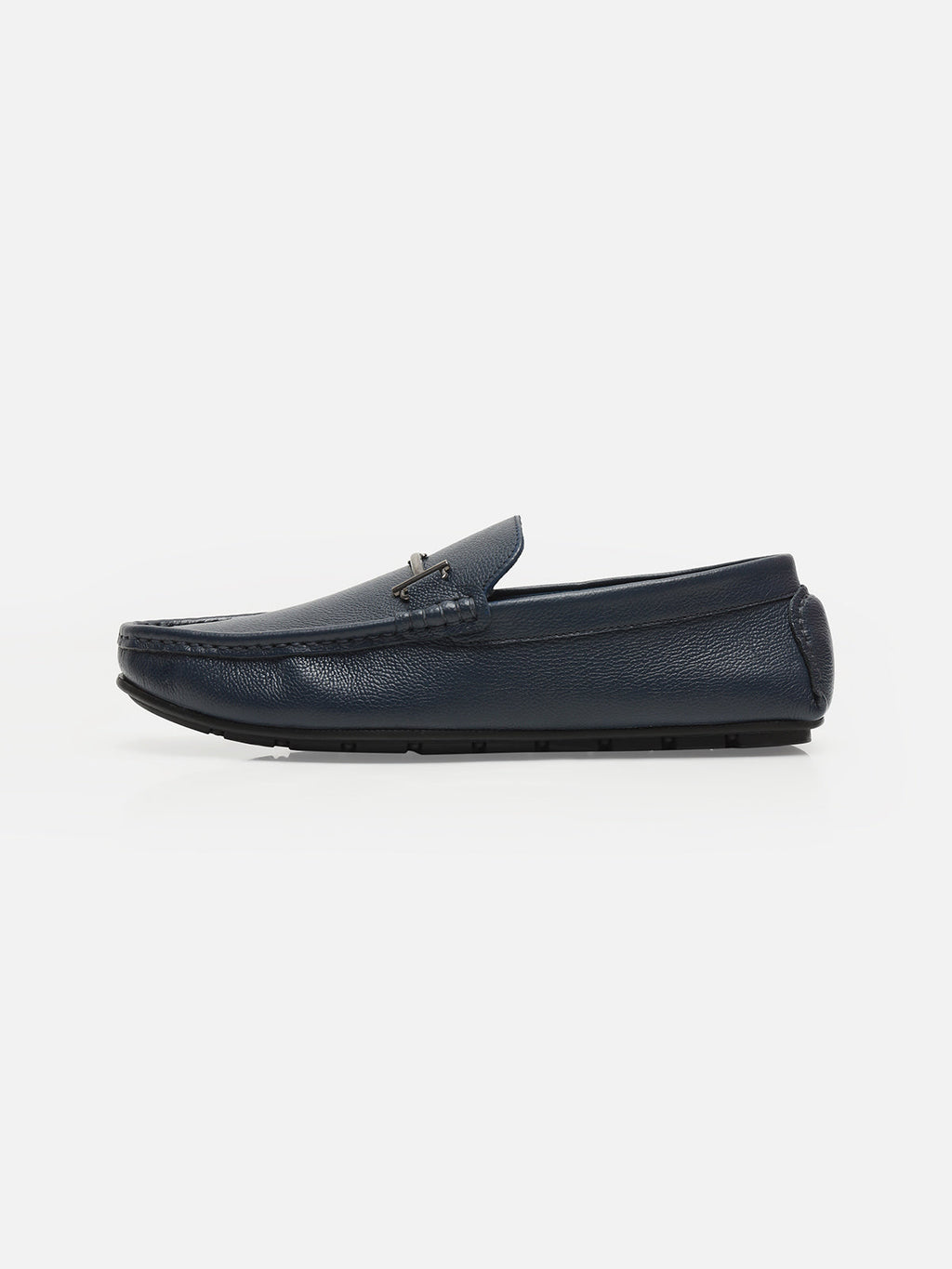 Blue Leather Loafers