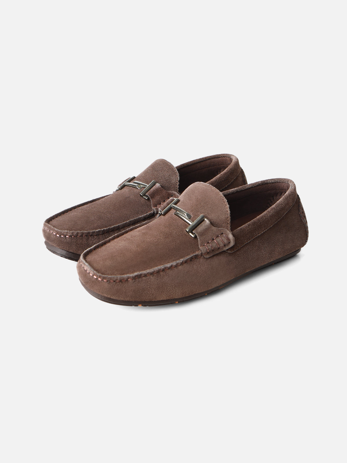 Brown Suede Loafers