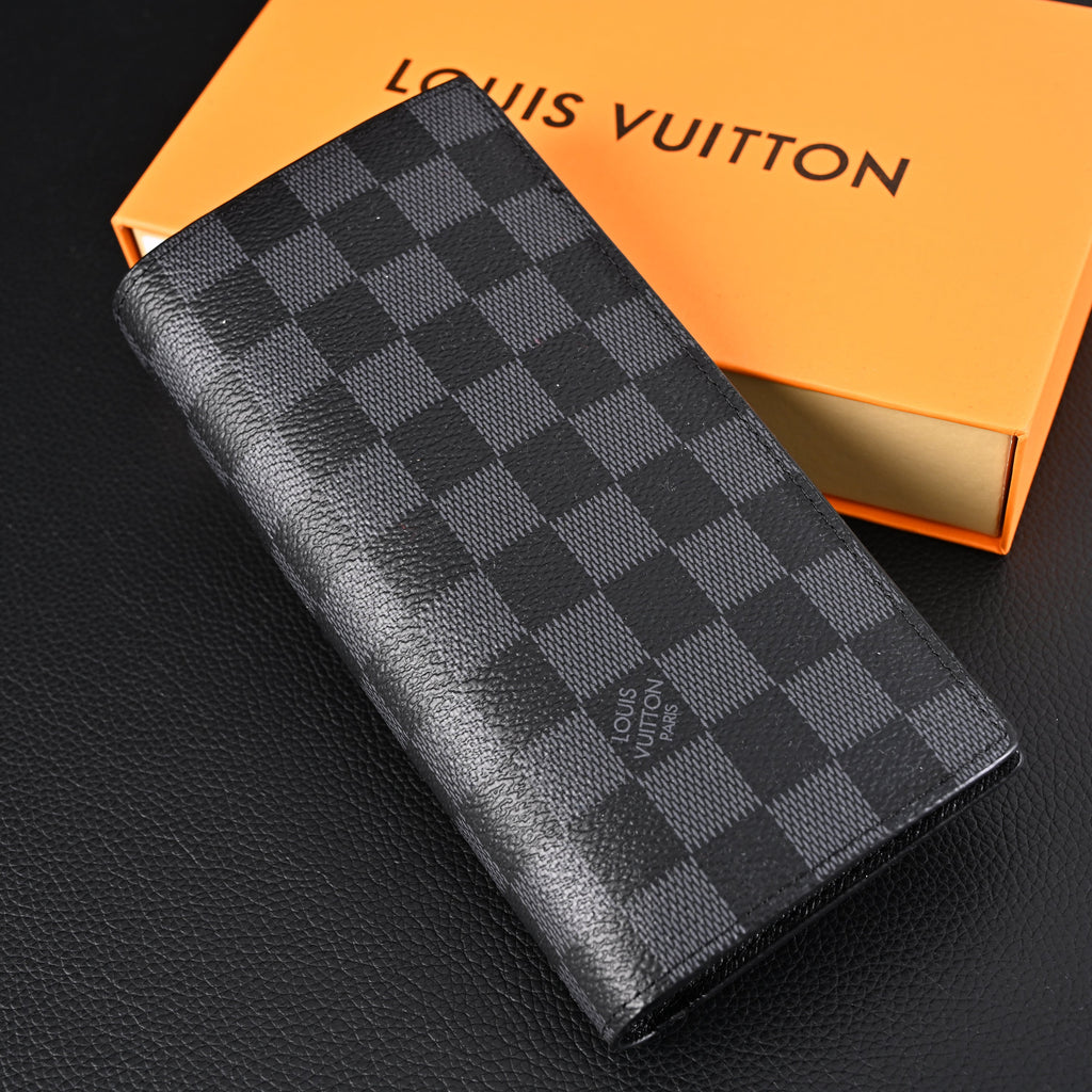 Louis Vuitton Brazza Wallet – Damier Graphite Canvas Long Bifold (N62665)