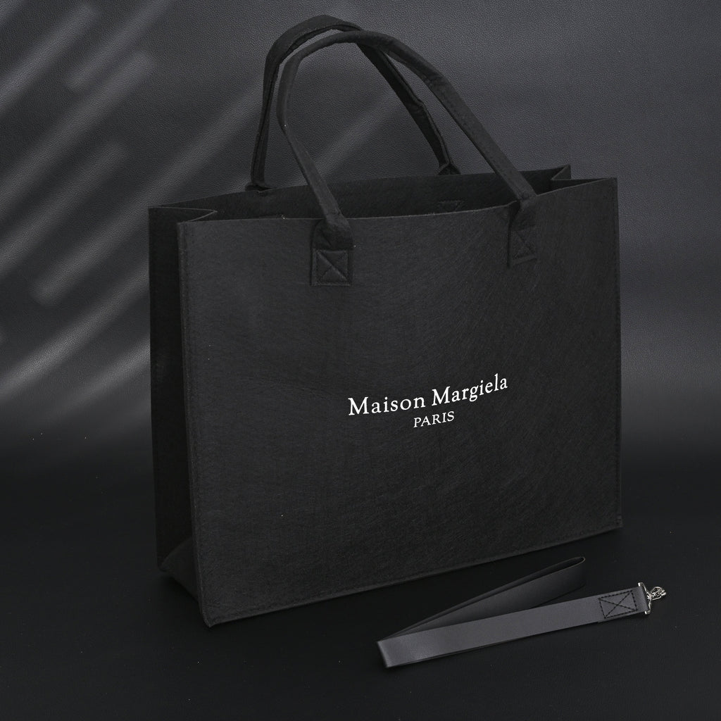 Maison Margiela MM6 Tote Bag – Limited Edition Black Canvas Shopper