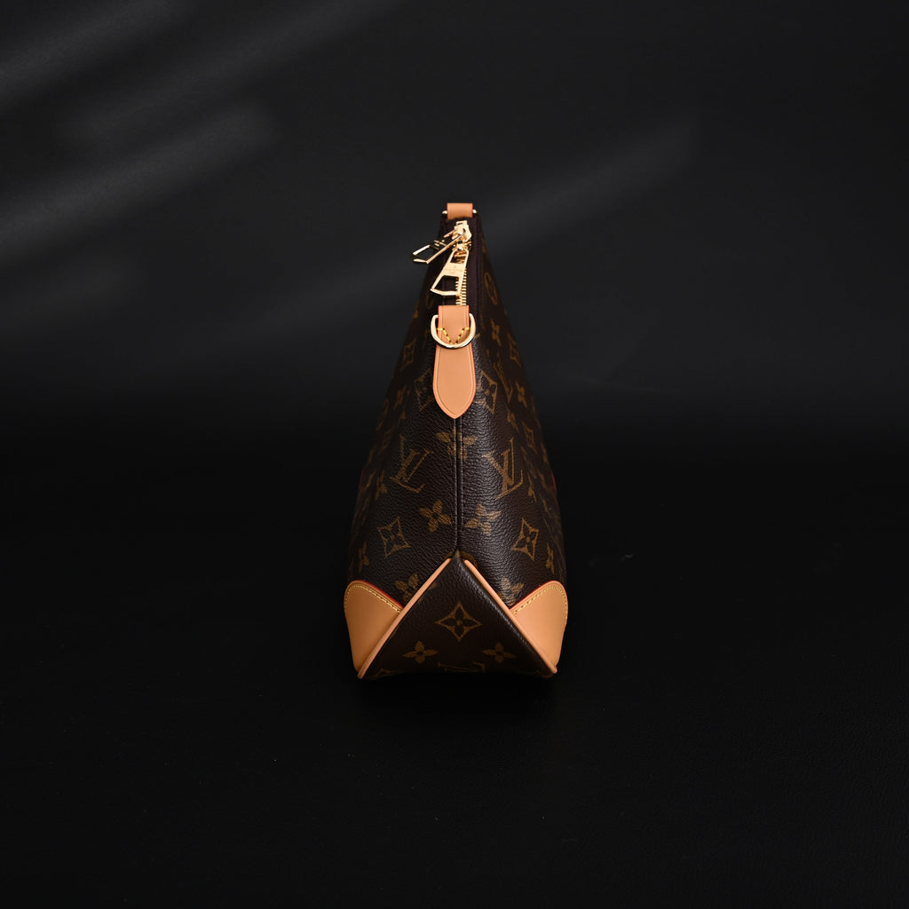 Louis Vuitton Boulogne Monogram Canvas Shoulder Bag – Classic Brown with Vachetta Leather Trim (M45832)