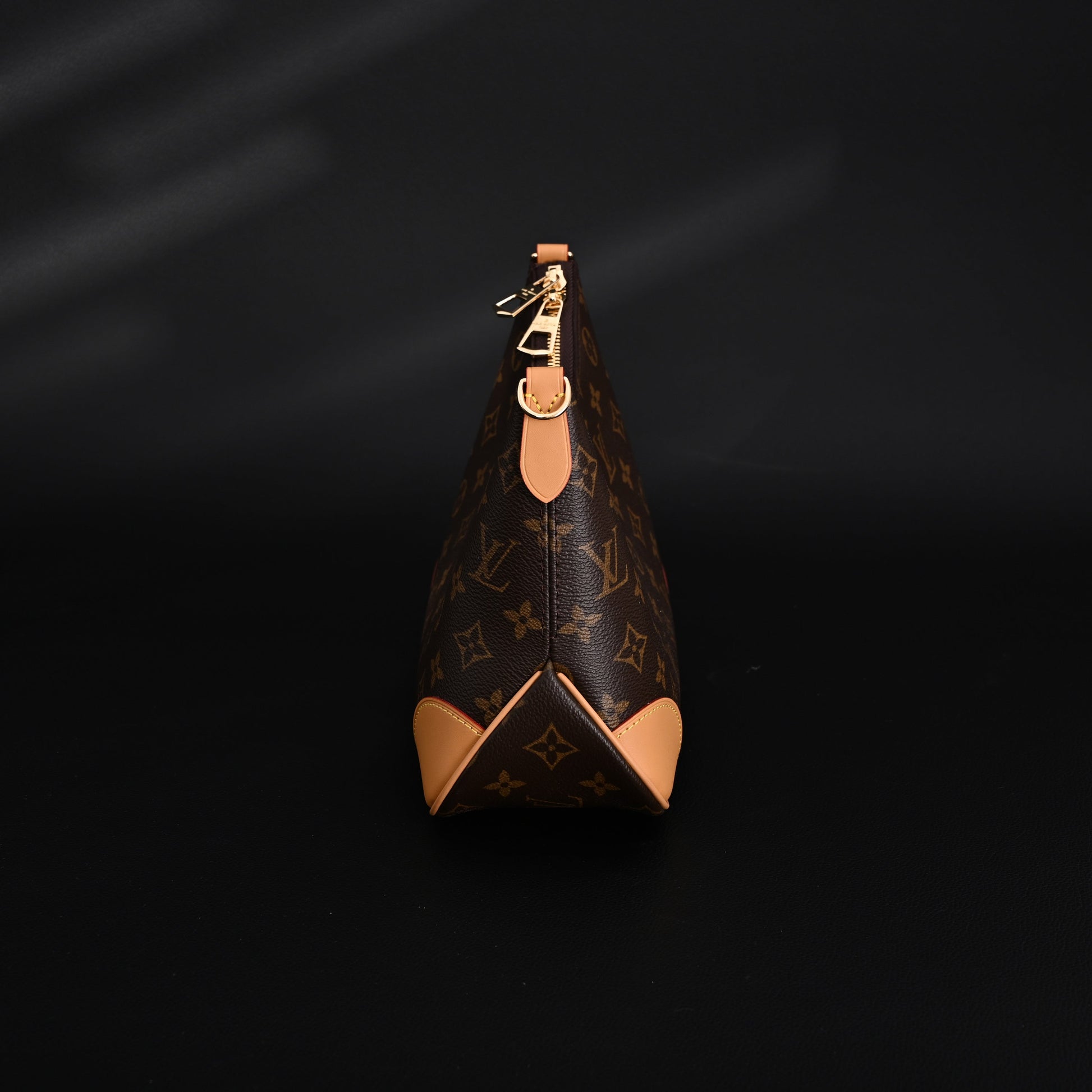 Louis Vuitton Boulogne Monogram Canvas Shoulder Bag – Classic Brown with Vachetta Leather Trim (M45832)