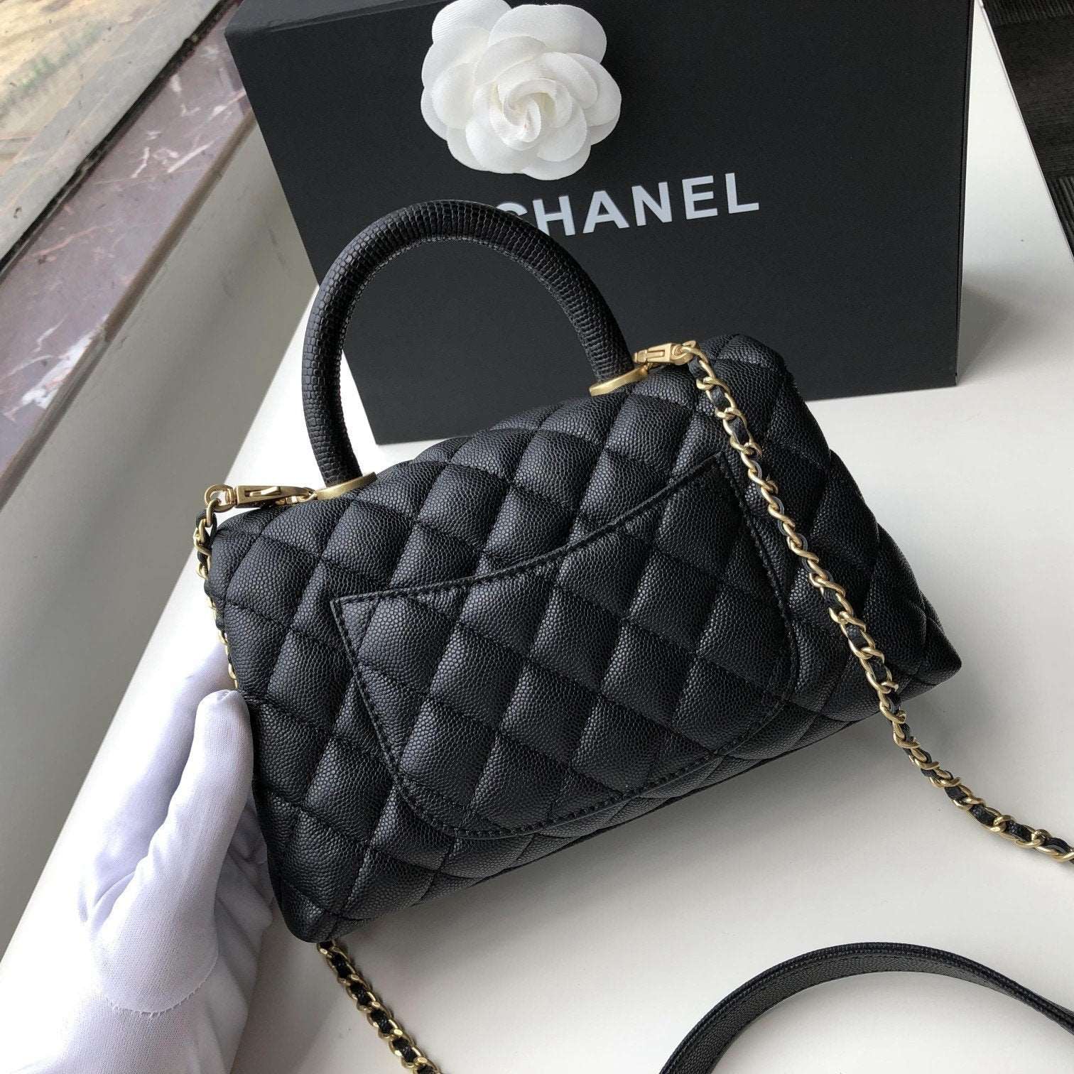 Chanel small flap Bag With Coco Handle