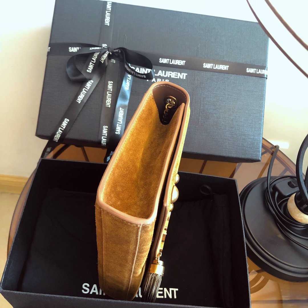 YSL Kate Medium Suede Bag With Tassel