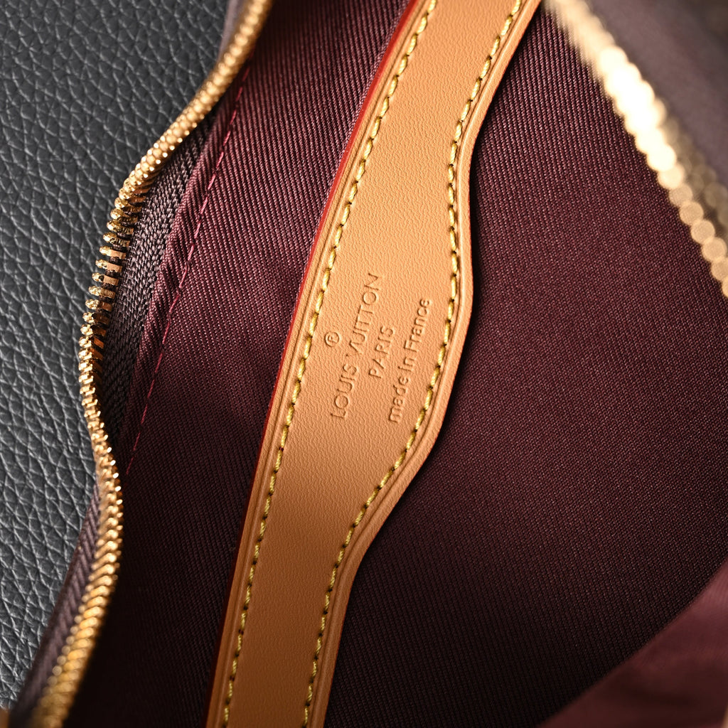 Louis Vuitton Boulogne Monogram Canvas Shoulder Bag – Classic Brown with Vachetta Leather Trim (M45832)