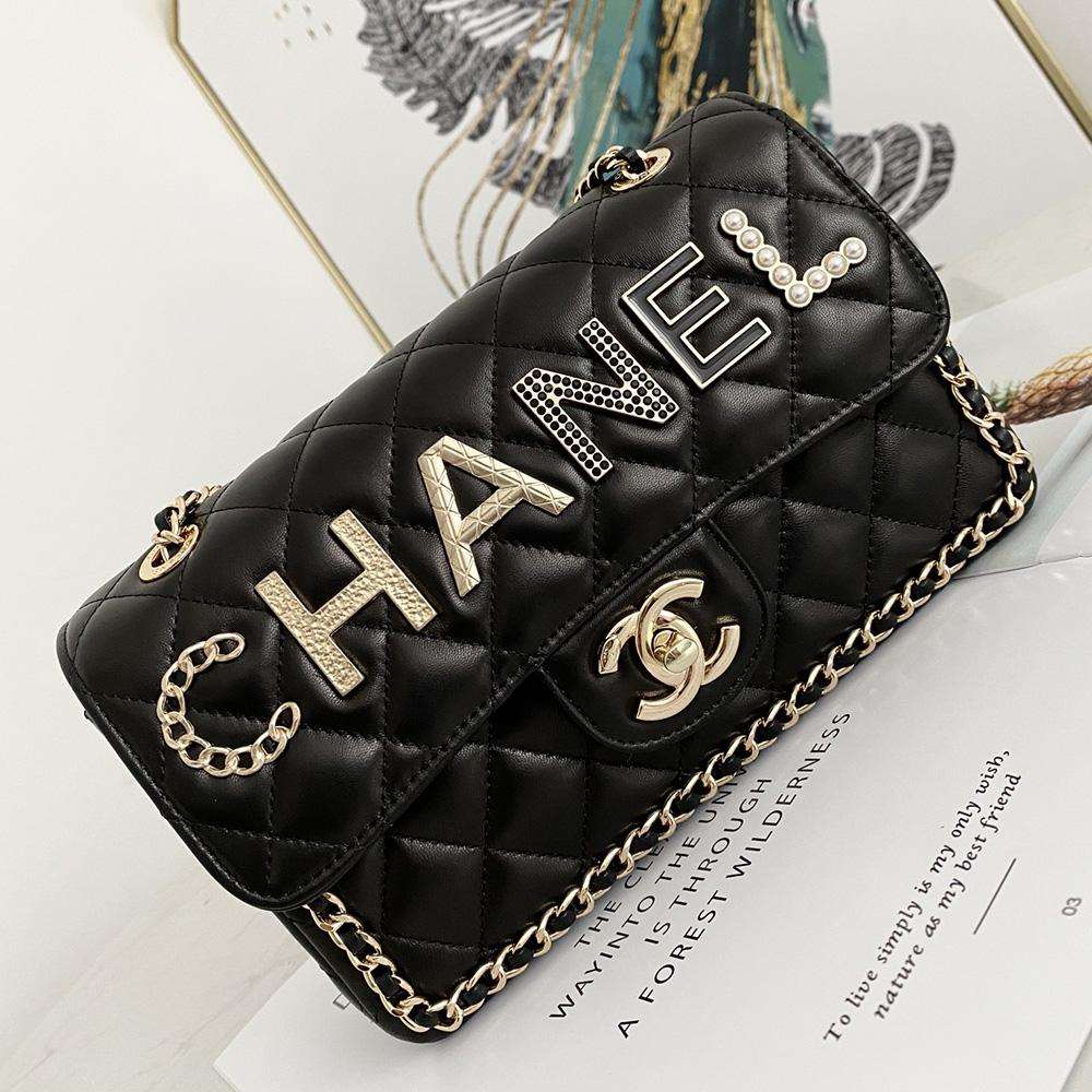 Chanel crafted Front logo Flap bag