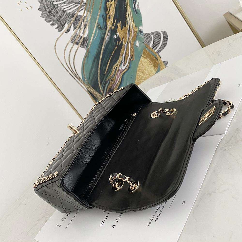 Chanel crafted Front logo Flap bag