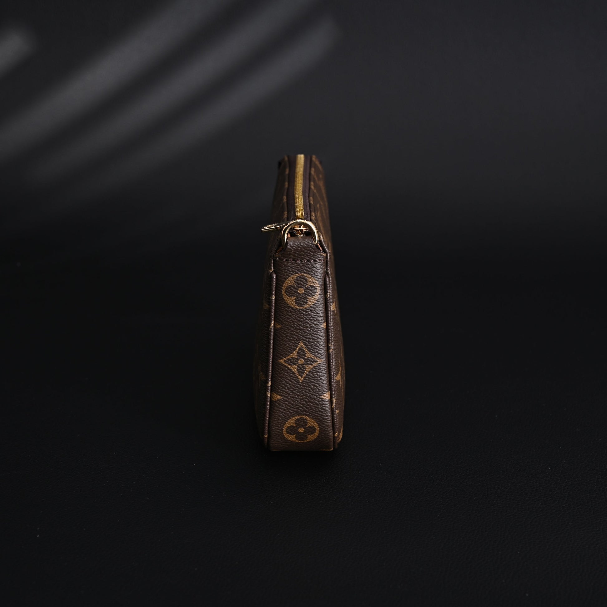 Louis Vuitton Pochette Accessoires Monogram Canvas Clutch Bag – Brown with Gold Chain (M82766)