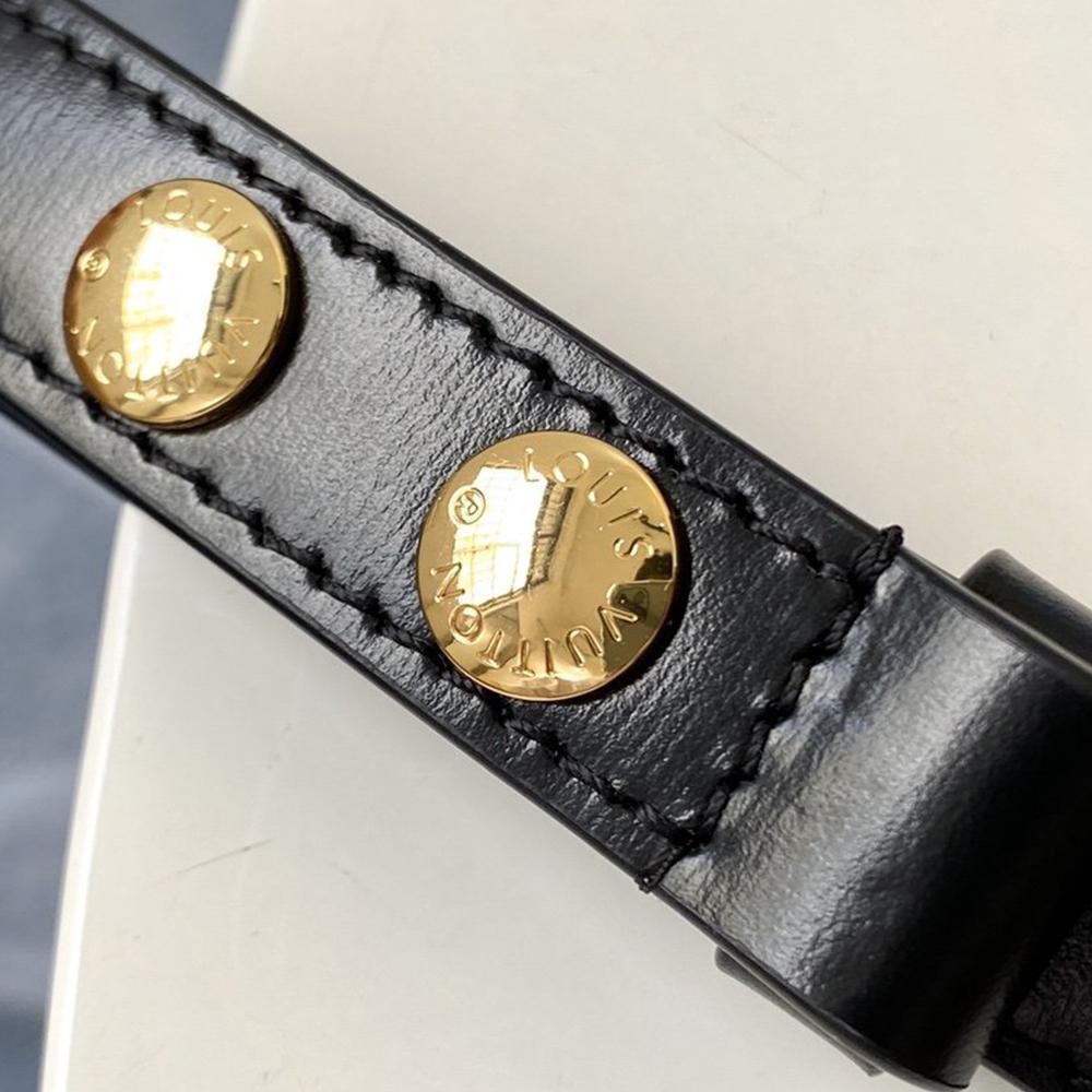 LV DAUPHINE MM Black smooth