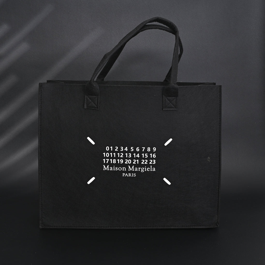 Maison Margiela MM6 Tote Bag – Limited Edition Black Canvas Shopper