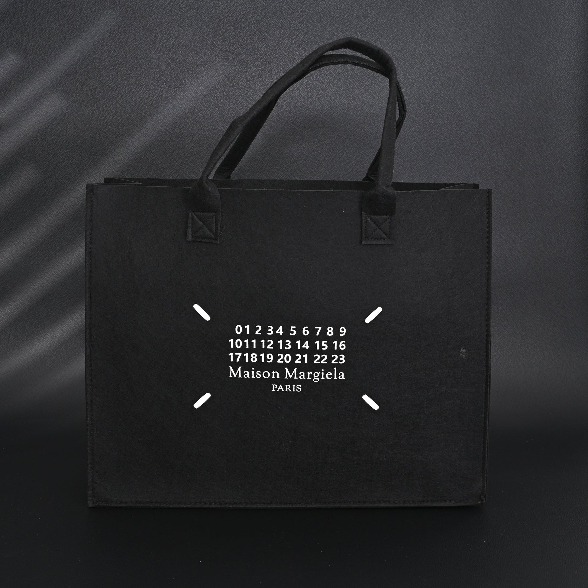 Maison Margiela MM6 Tote Bag – Limited Edition Black Canvas Shopper