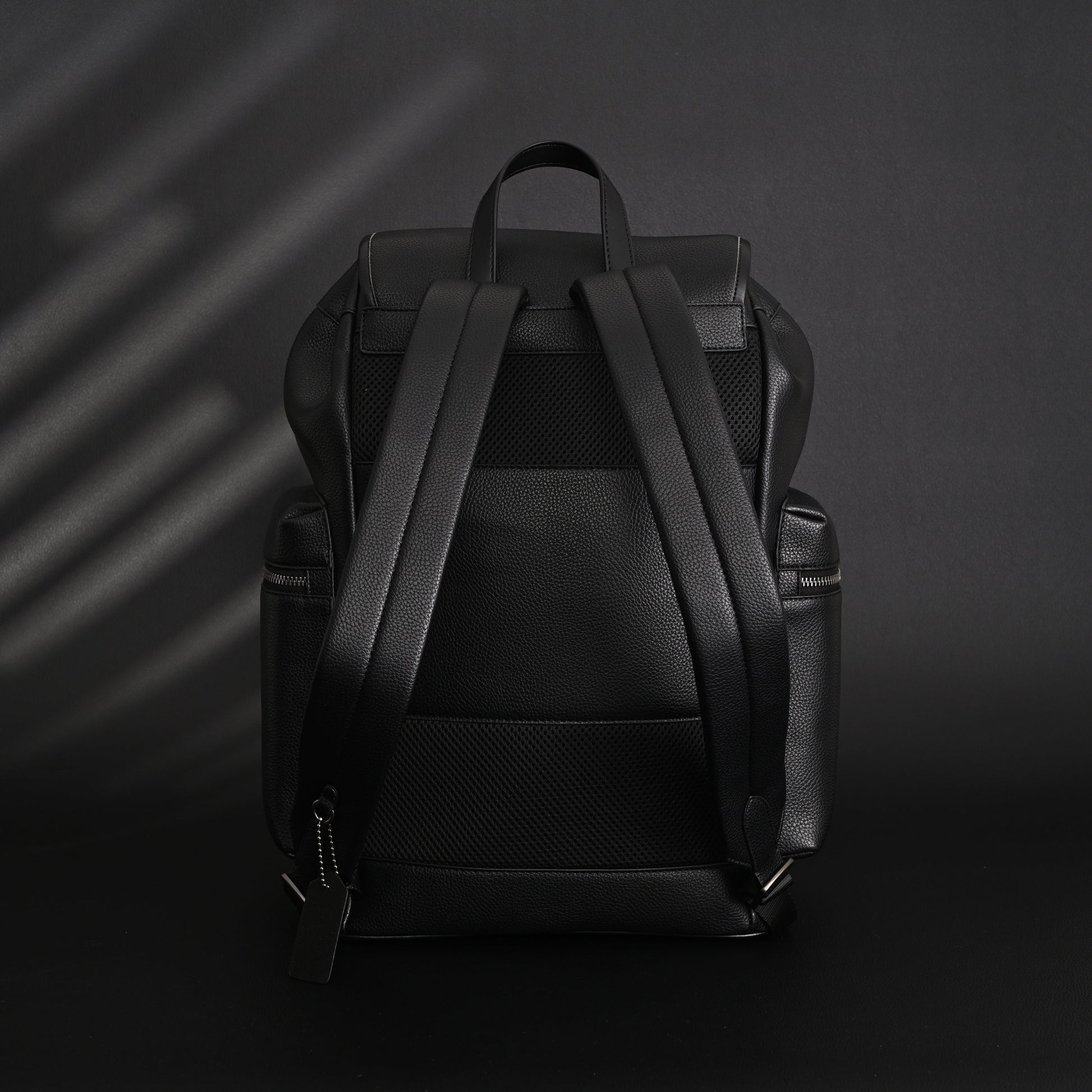 Prada Nylon & Leather Multi-Pocket Backpack – Black