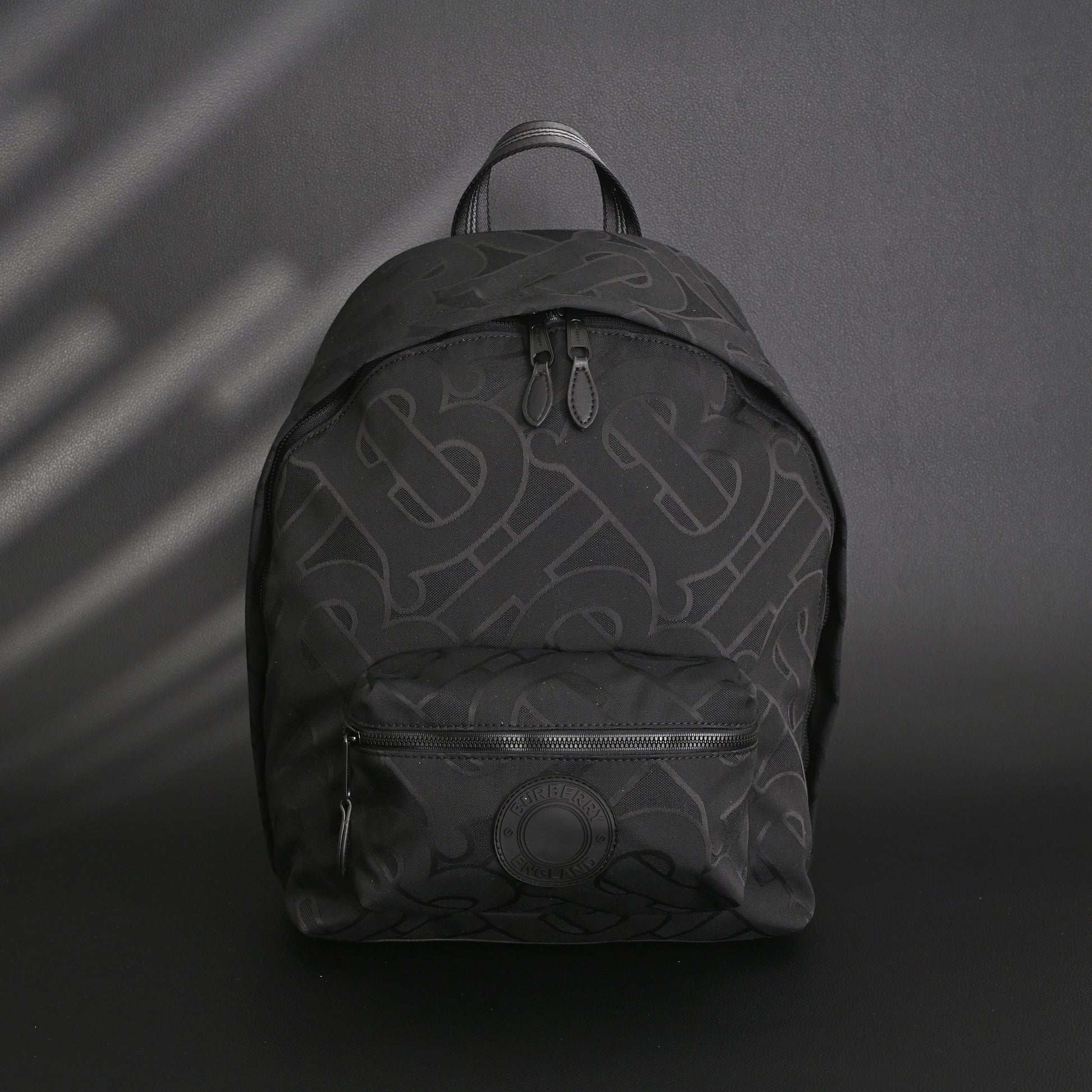 Burberry Monogram Black Nylon Backpack