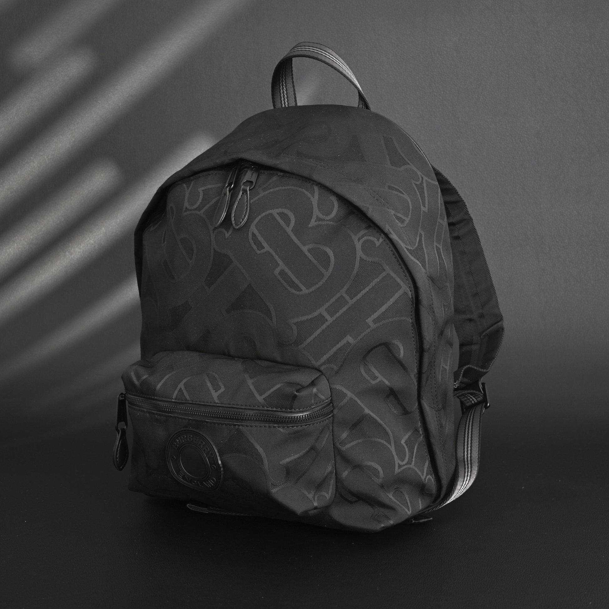 Burberry Monogram Black Nylon Backpack