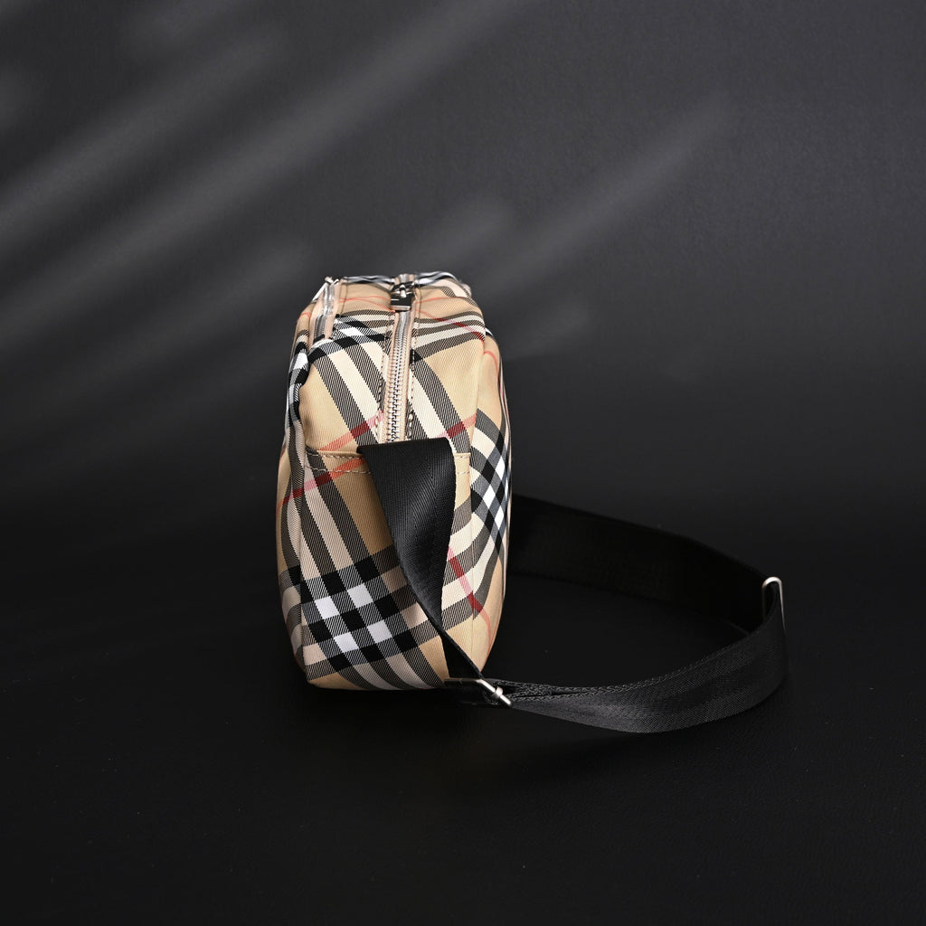 Burberry Vintage Check Canvas Crossbody Messenger Bag