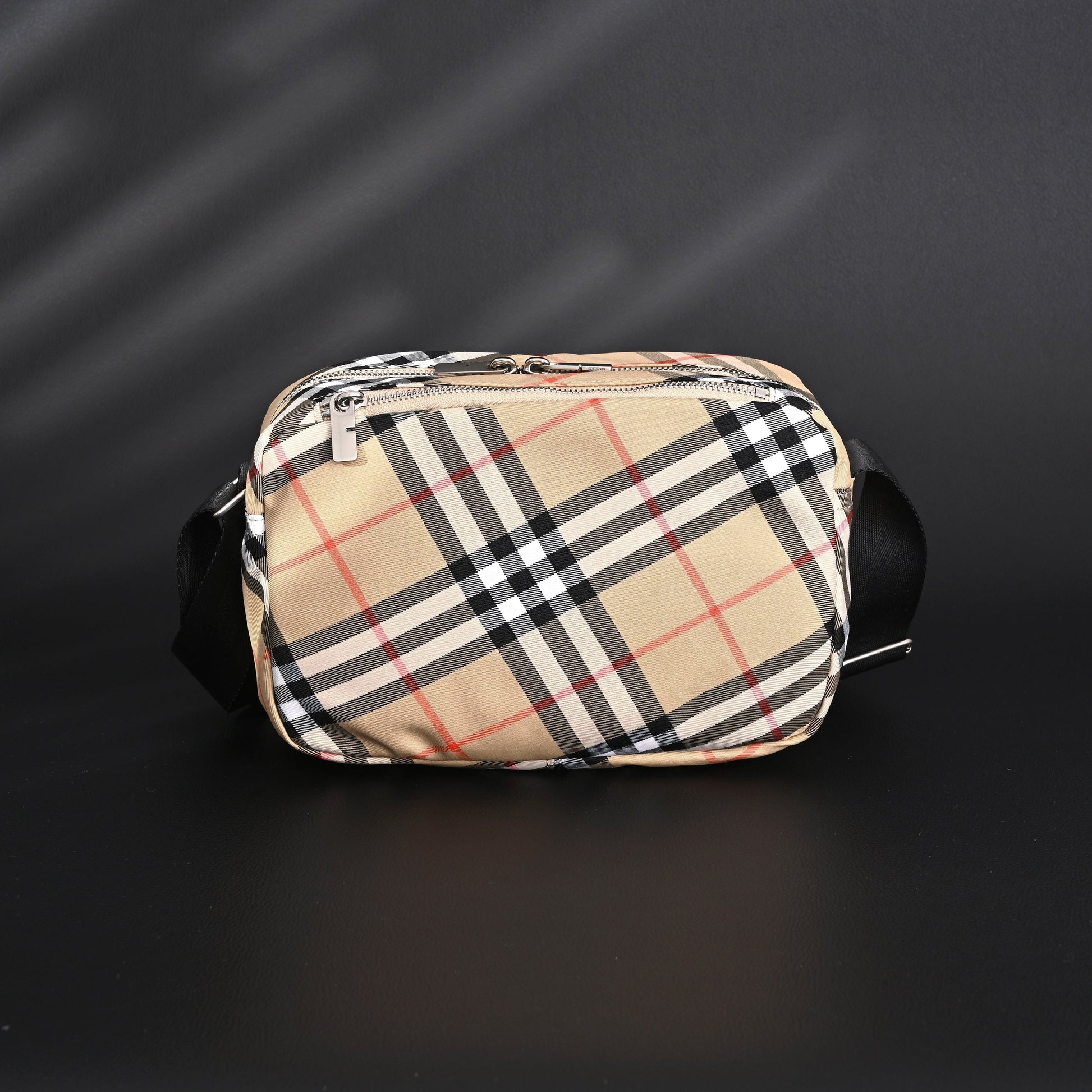 Burberry Vintage Check Canvas Crossbody Messenger Bag