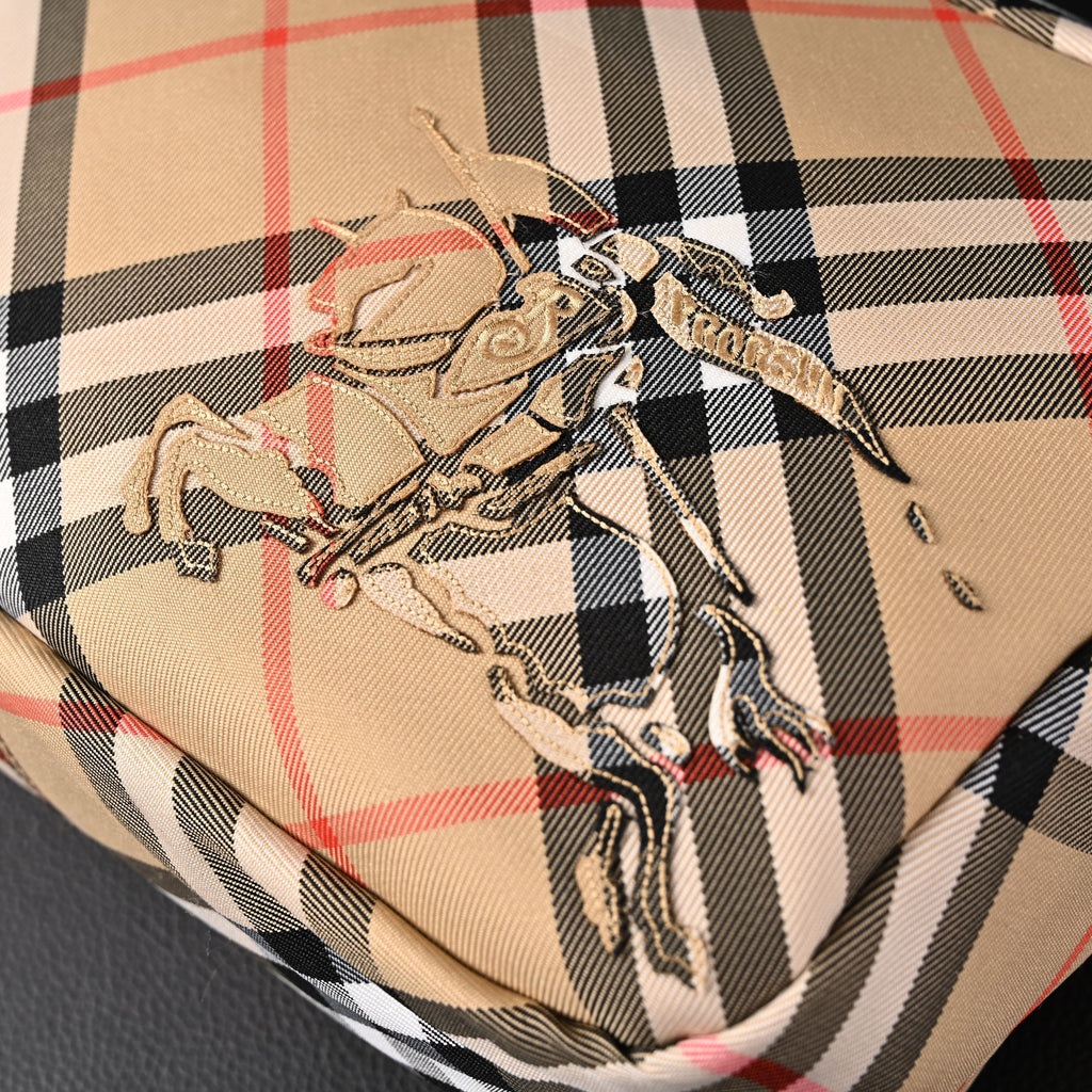 Burberry Vintage Check Canvas Crossbody Messenger Bag