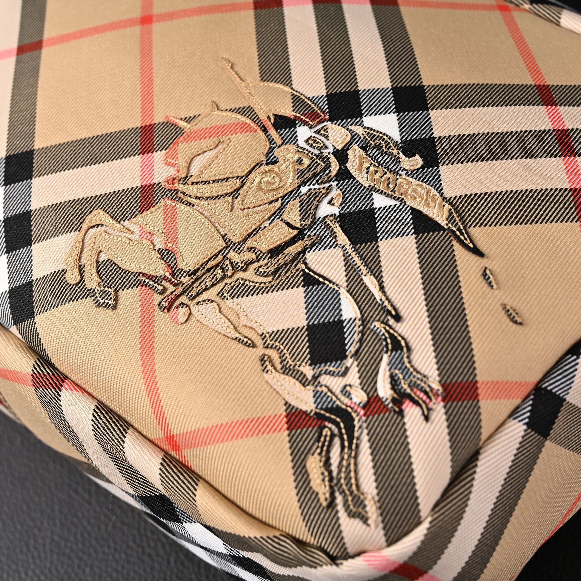 Burberry Vintage Check Canvas Crossbody Messenger Bag