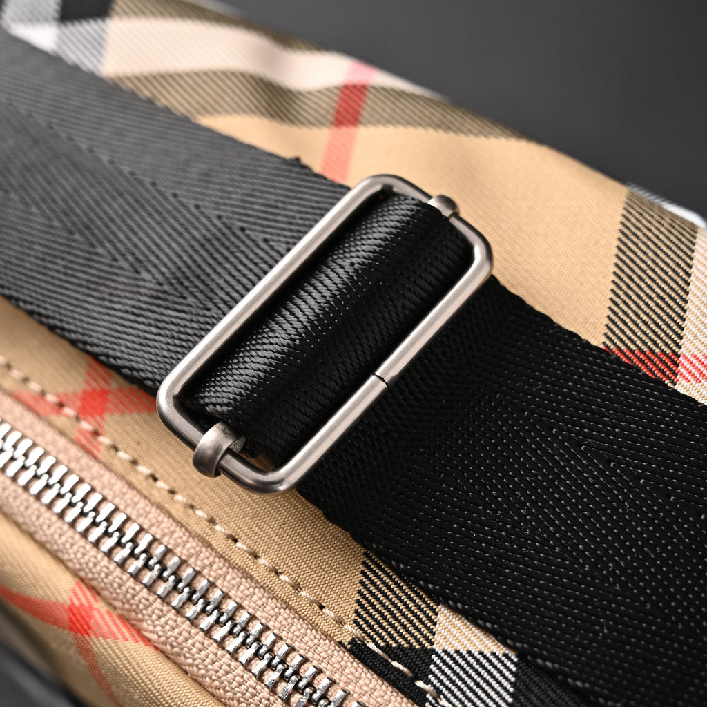 Burberry Vintage Check Canvas Crossbody Messenger Bag