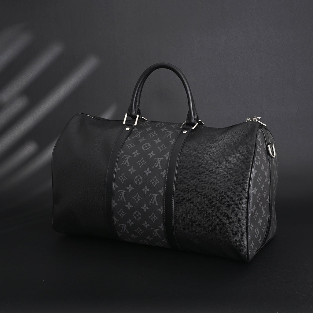 Louis Vuitton Keepall Bandoulière 50 – Monogram Eclipse Canvas Travel Bag