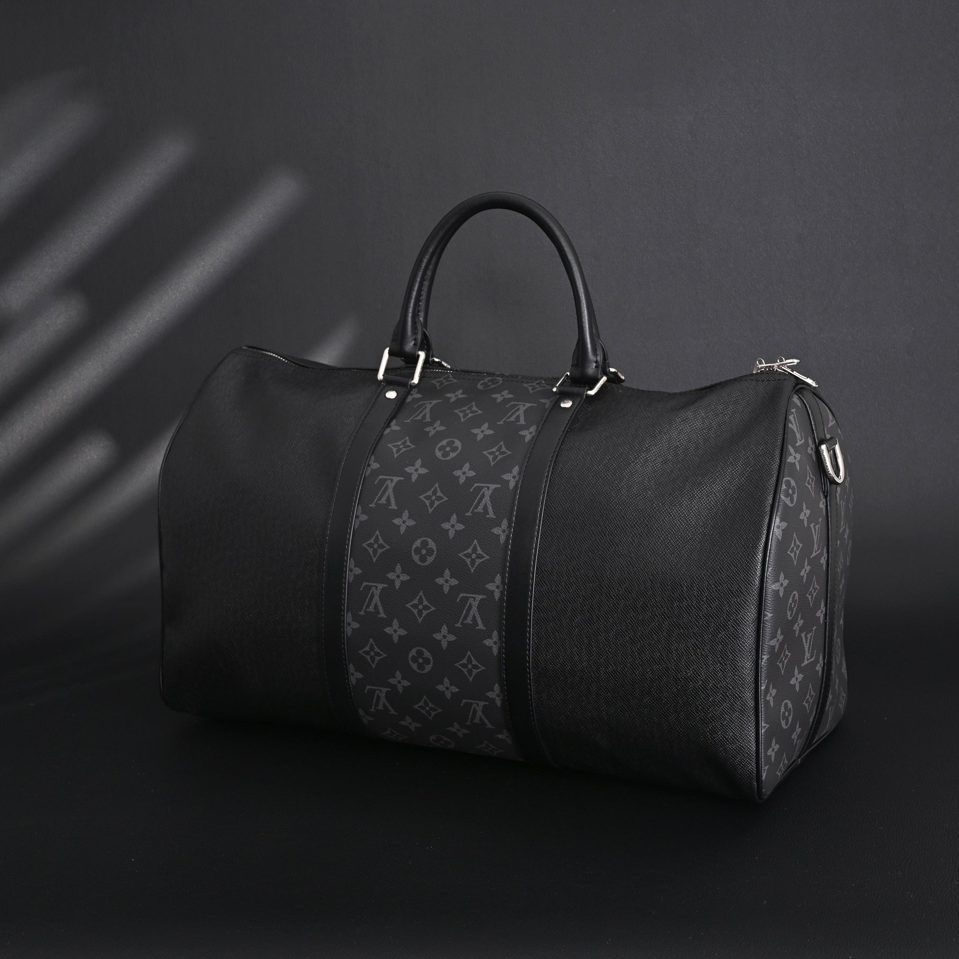 Louis Vuitton Keepall Bandoulière 50 – Monogram Eclipse Canvas Travel Bag
