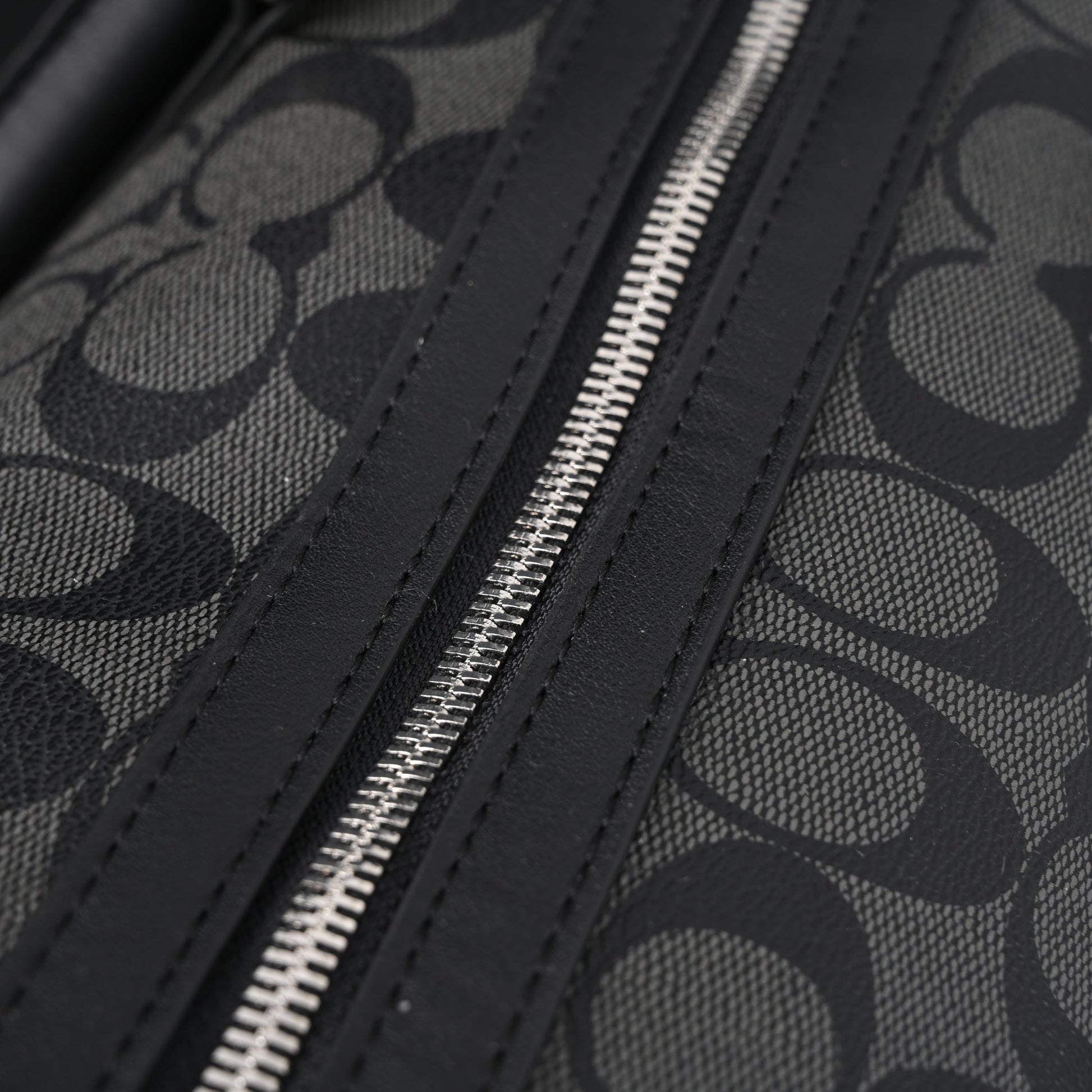 Coach Metropolitan Duffel Bag in Signature Black Canvas