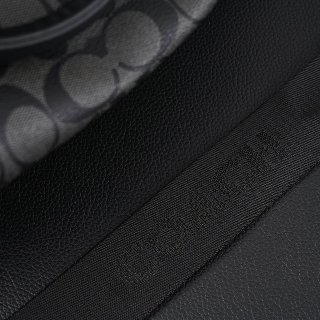 Coach Metropolitan Duffel Bag in Signature Black Canvas