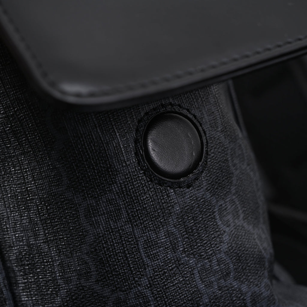 Gucci GG Supreme Monogram Backpack with Web Stripe