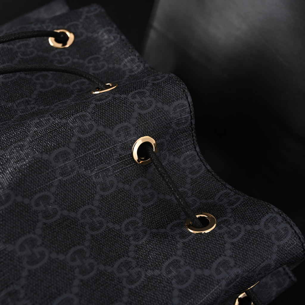 Gucci GG Supreme Monogram Backpack with Web Stripe