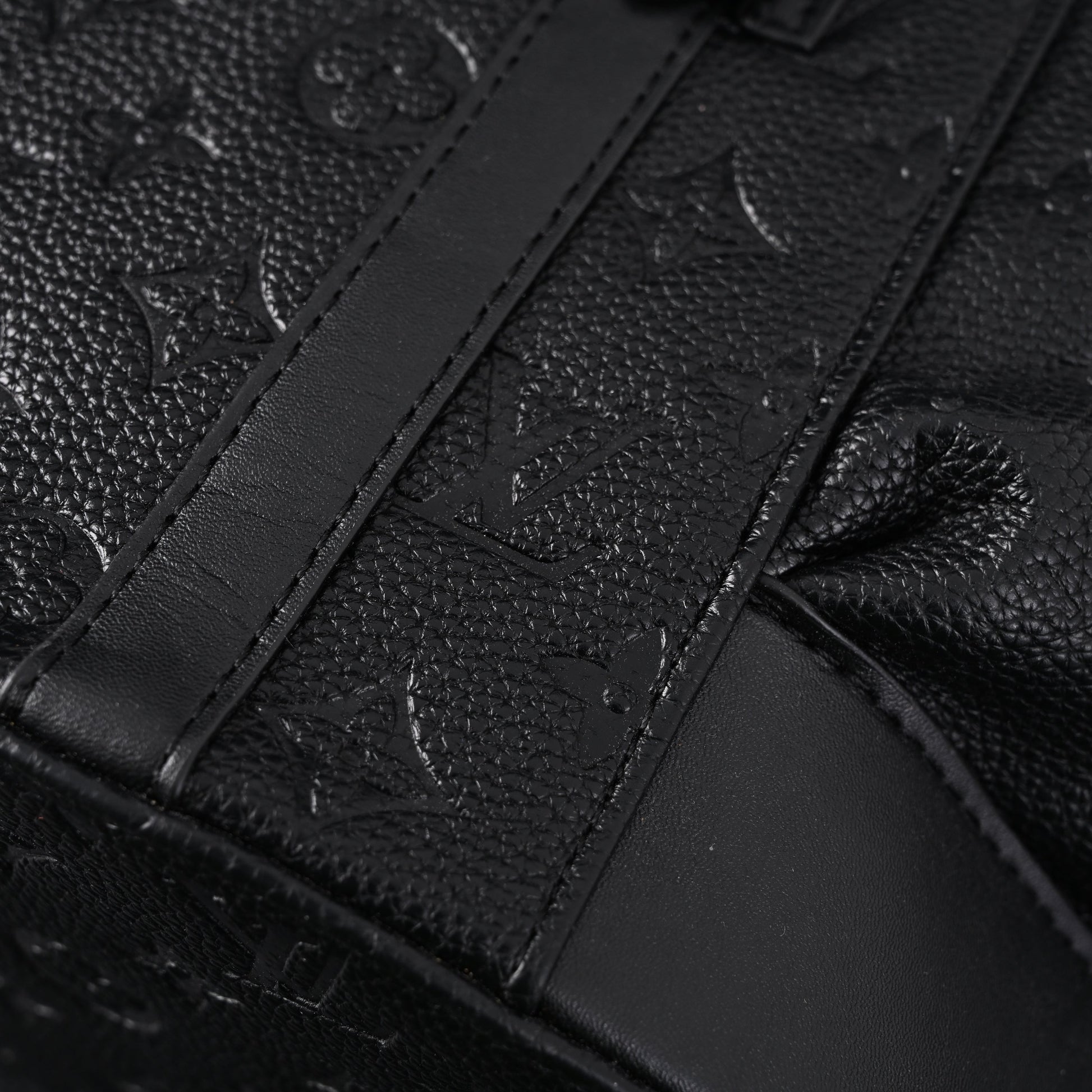 Louis Vuitton Christopher PM Backpack Monogram Shadow Black Leather