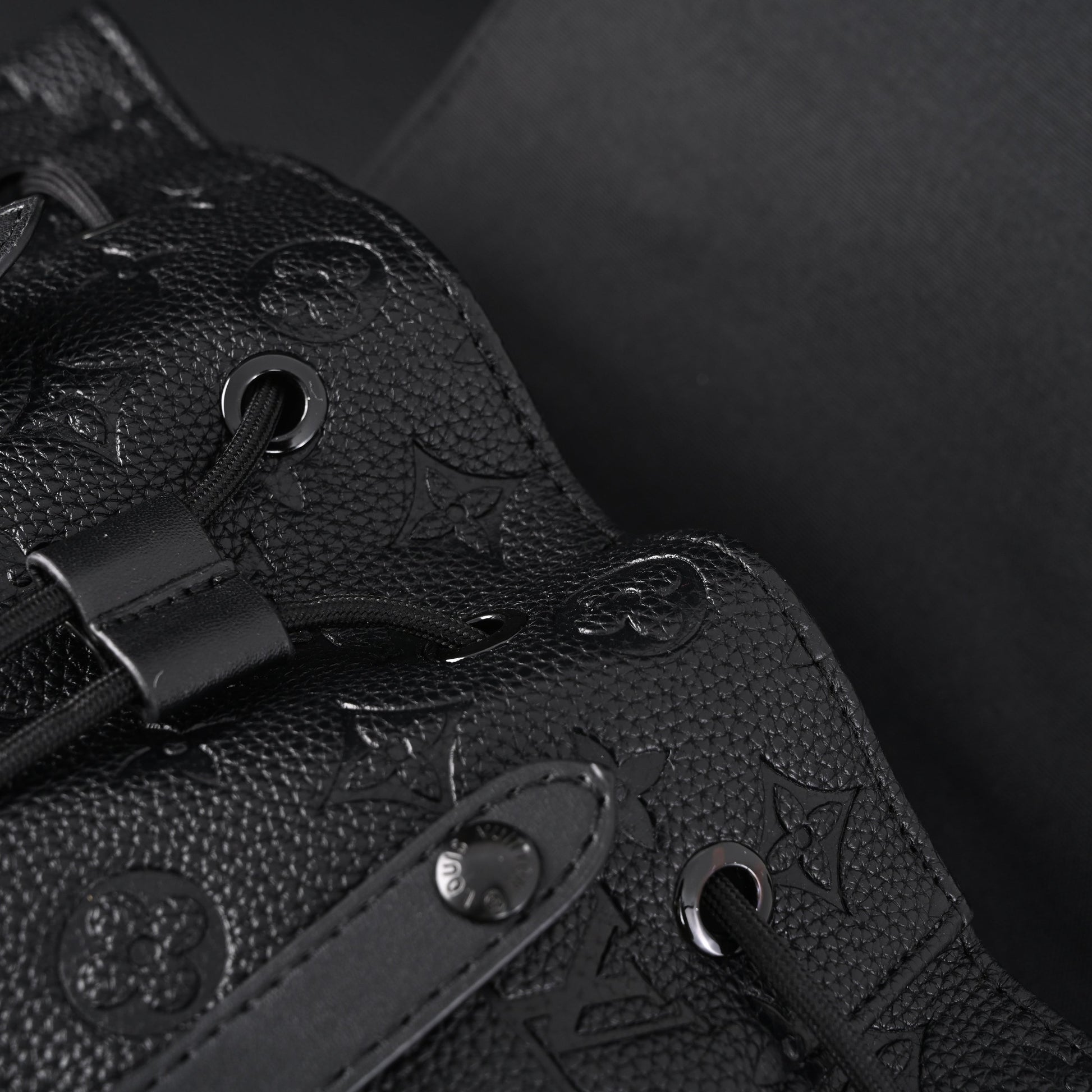 Louis Vuitton Christopher PM Backpack Monogram Shadow Black Leather