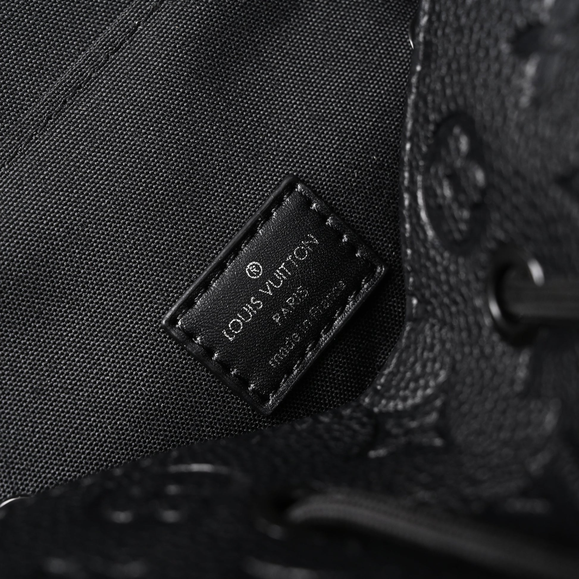 Louis Vuitton Christopher PM Backpack Monogram Shadow Black Leather