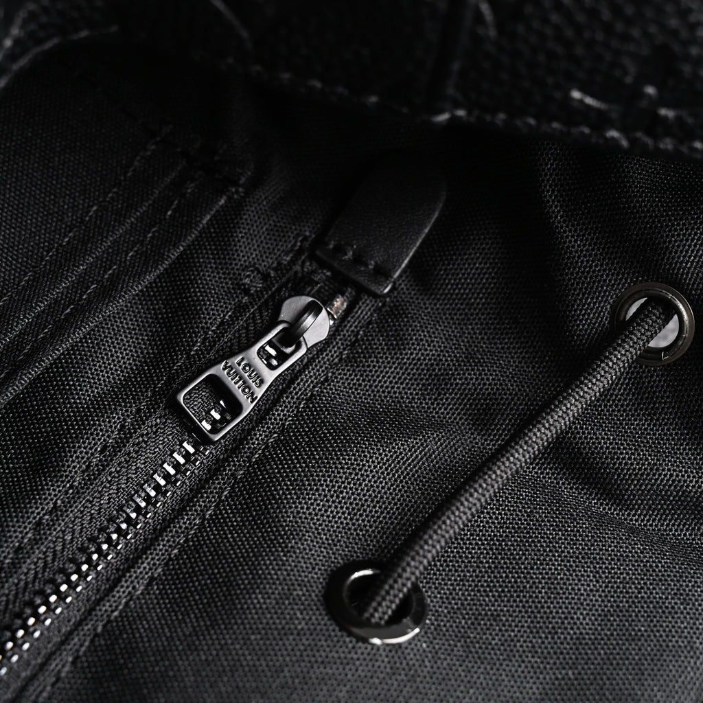 Louis Vuitton Christopher PM Backpack Monogram Shadow Black Leather