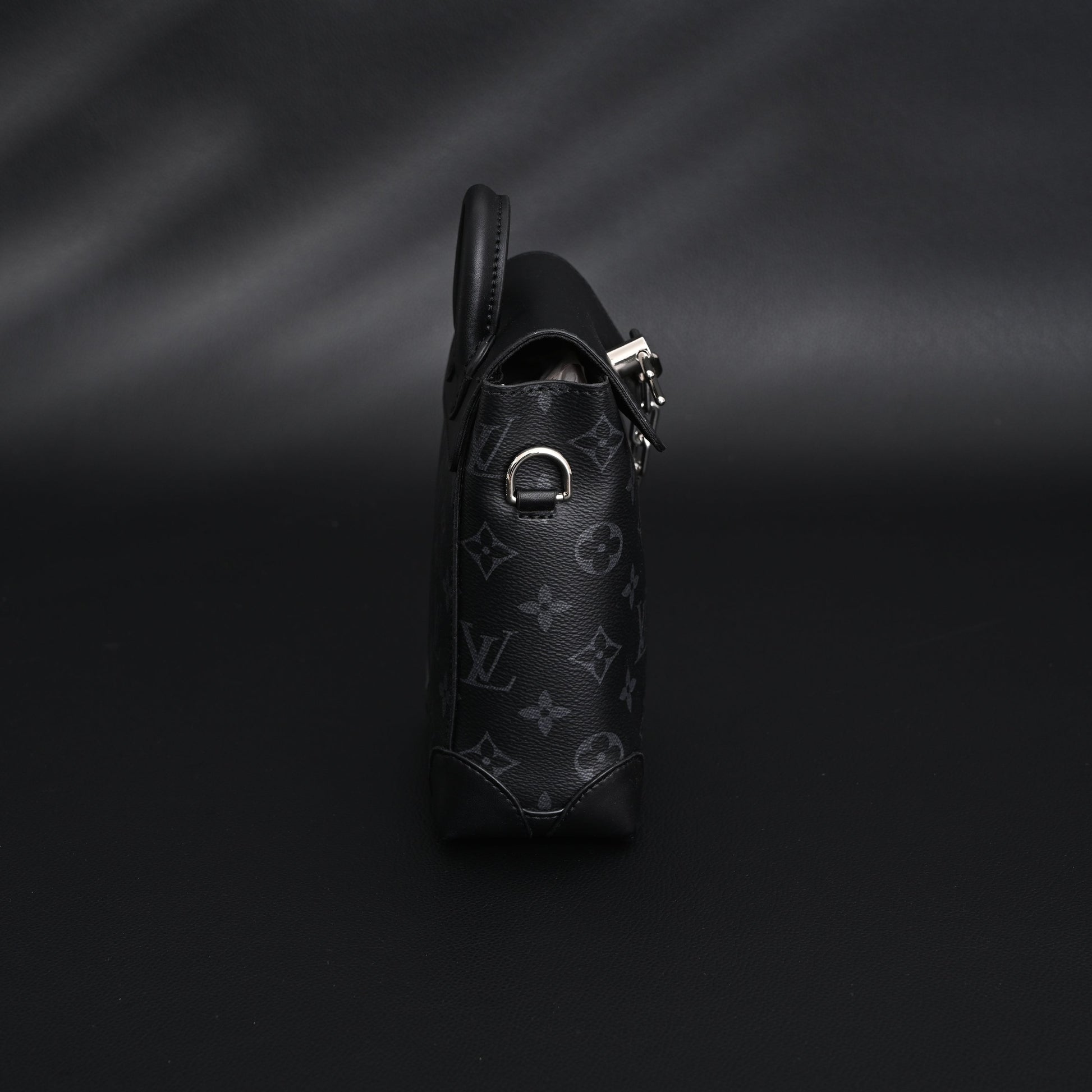 Louis Vuitton Soft Trunk Messenger – Monogram Eclipse Canvas with Silver Chain