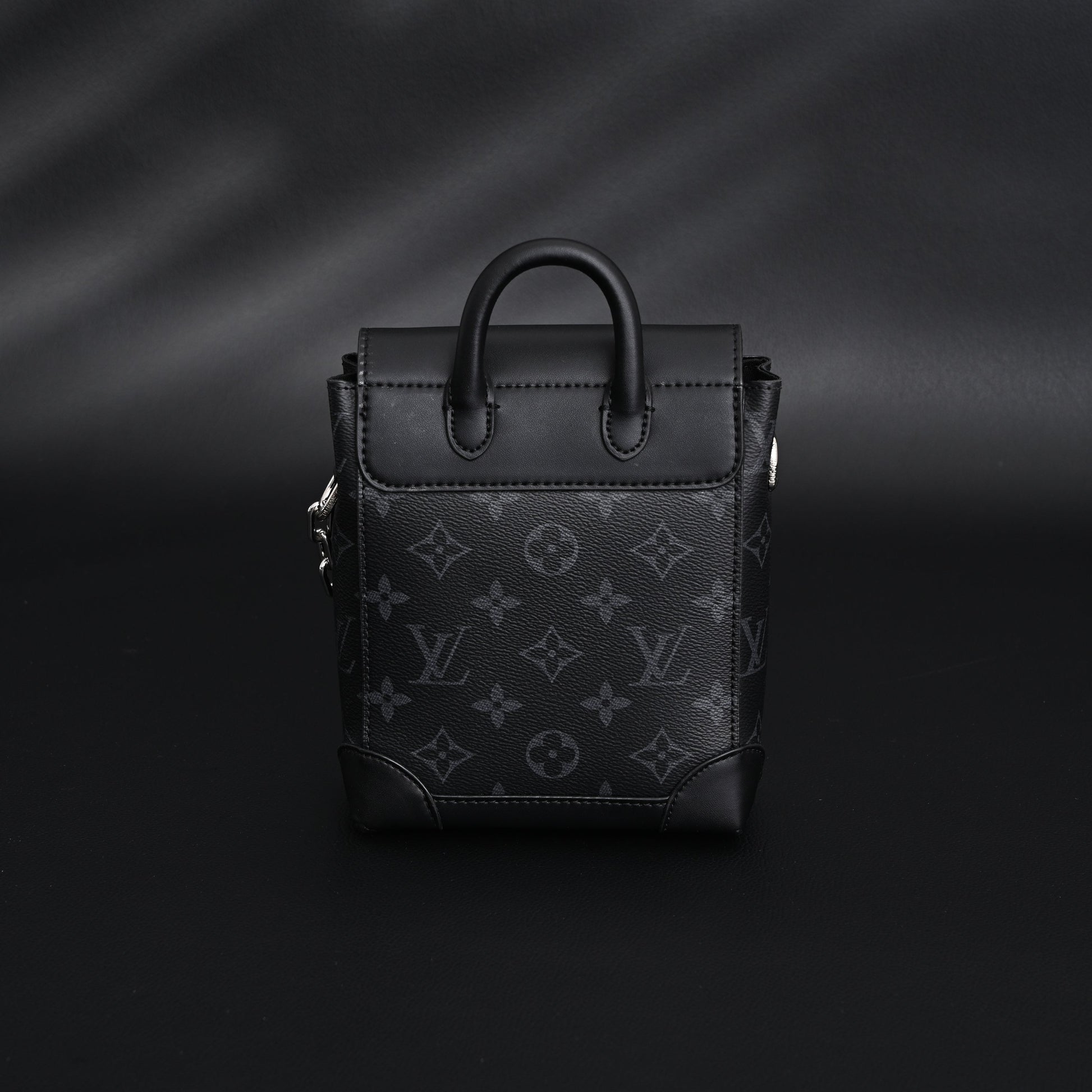 Louis Vuitton Soft Trunk Messenger – Monogram Eclipse Canvas with Silver Chain