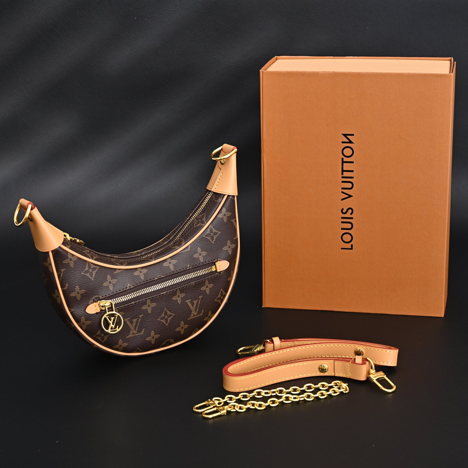 Louis Vuitton Loop Bag – Monogram Canvas with Gold Chain