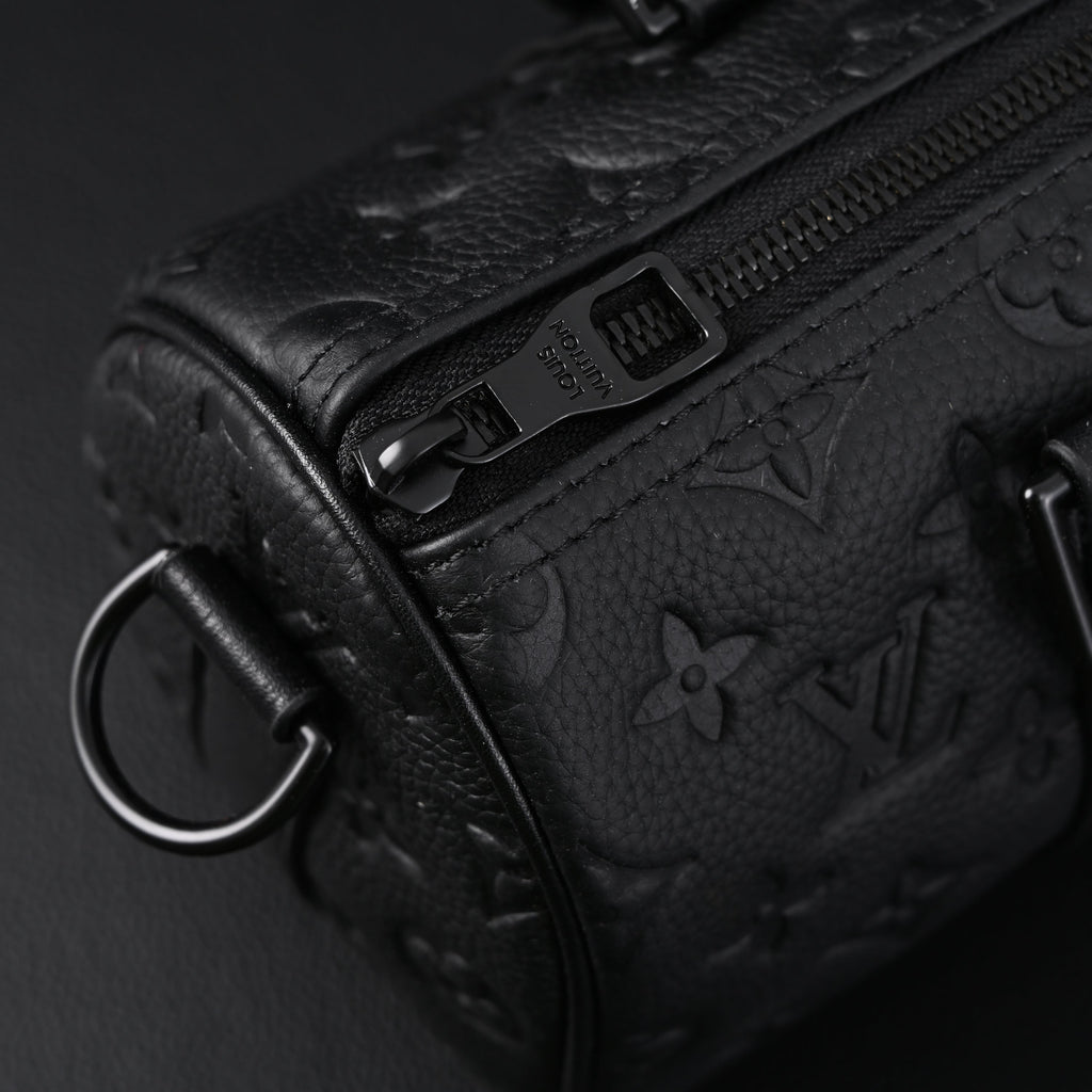 Louis Vuitton Keepall Bandoulière 50 – Monogram Shadow Black Leather