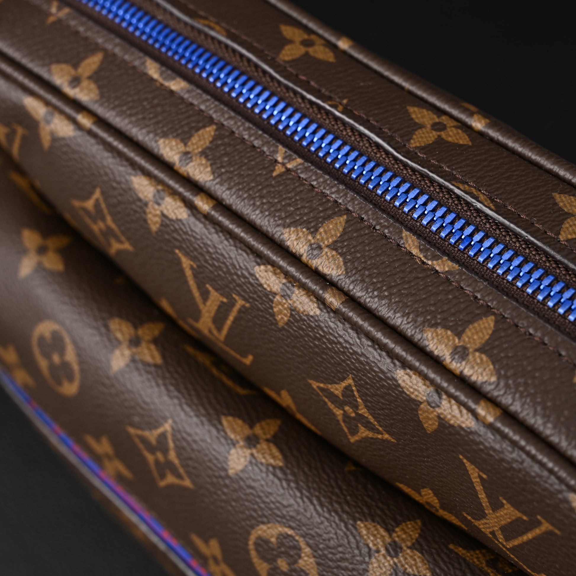 Louis Vuitton Trio Messenger Bag – Monogram Canvas with Blue Strap