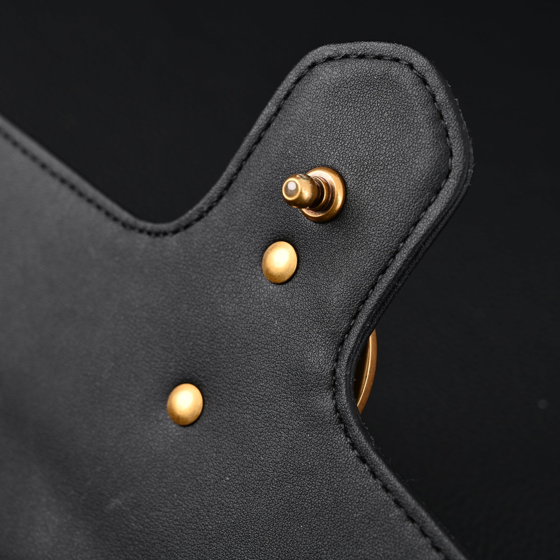 Gucci GG Marmont Small Matelassé Shoulder Bag – Black Leather with Gold Hardware