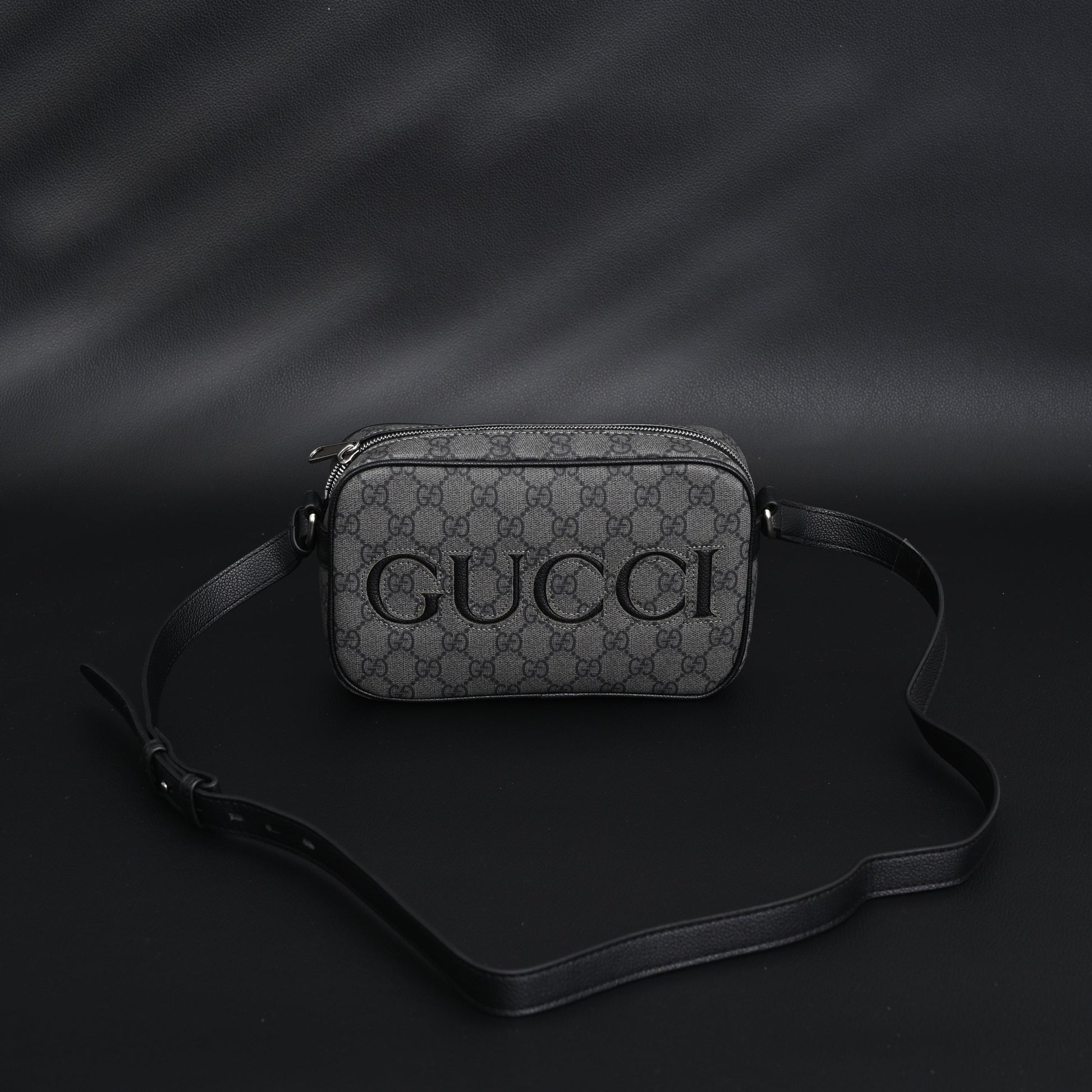 Gucci Ophidia GG Supreme Belt Bag – Black/Grey Monogram