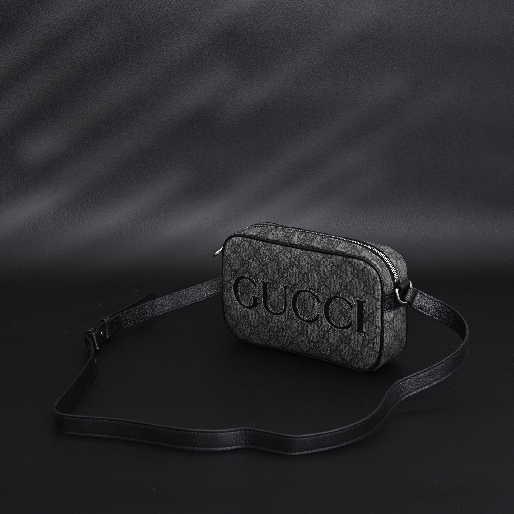 Gucci Ophidia GG Supreme Belt Bag – Black/Grey Monogram