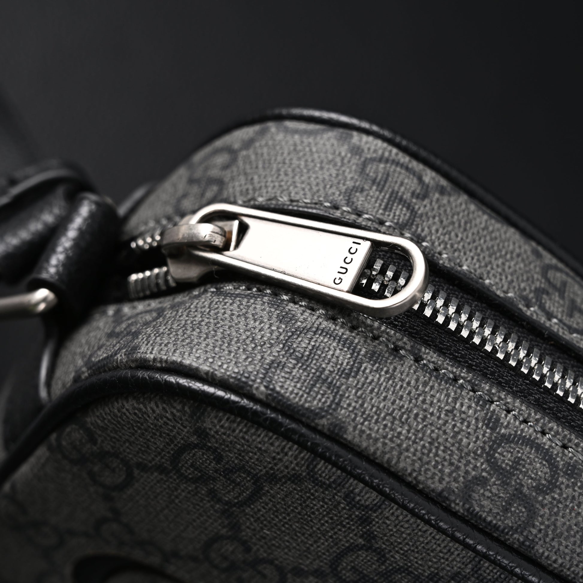 Gucci Ophidia GG Supreme Belt Bag – Black/Grey Monogram