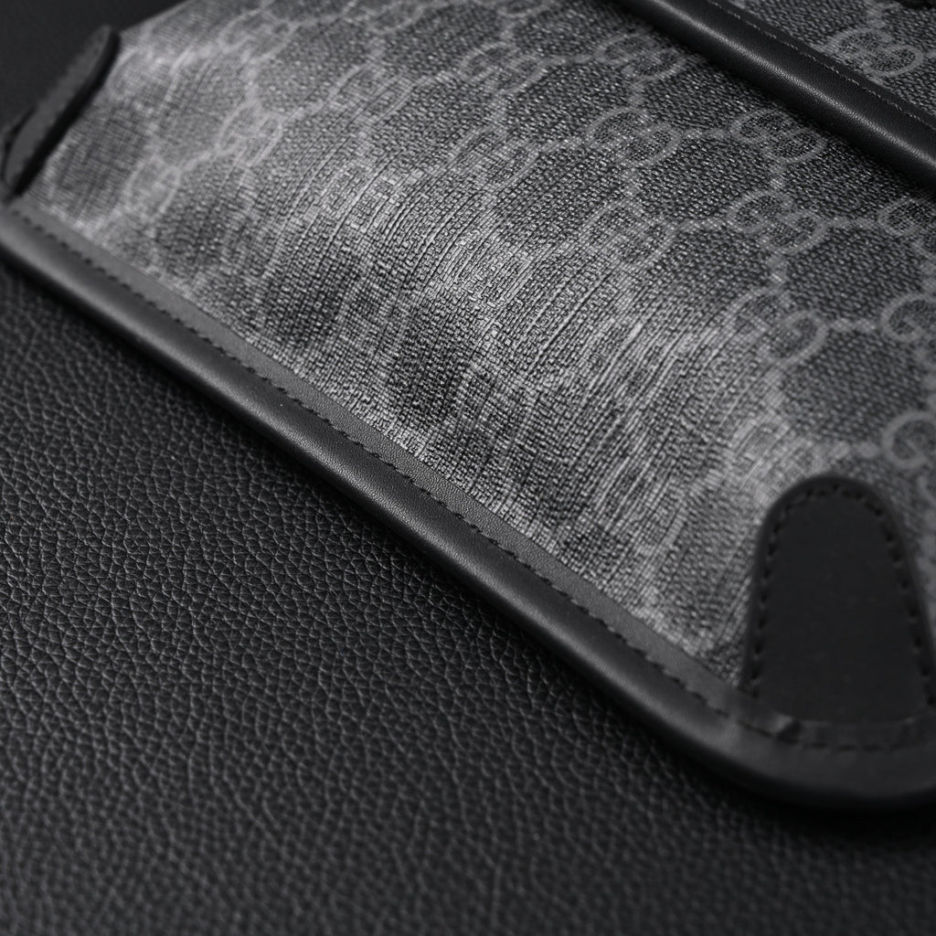 Gucci Ophidia GG Supreme Belt Bag – Black/Grey with Web Strap