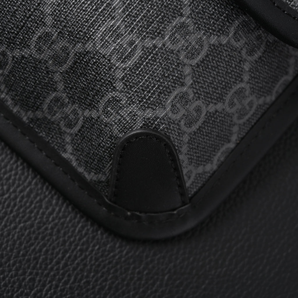 Gucci Ophidia GG Supreme Belt Bag – Black/Grey with Web Strap