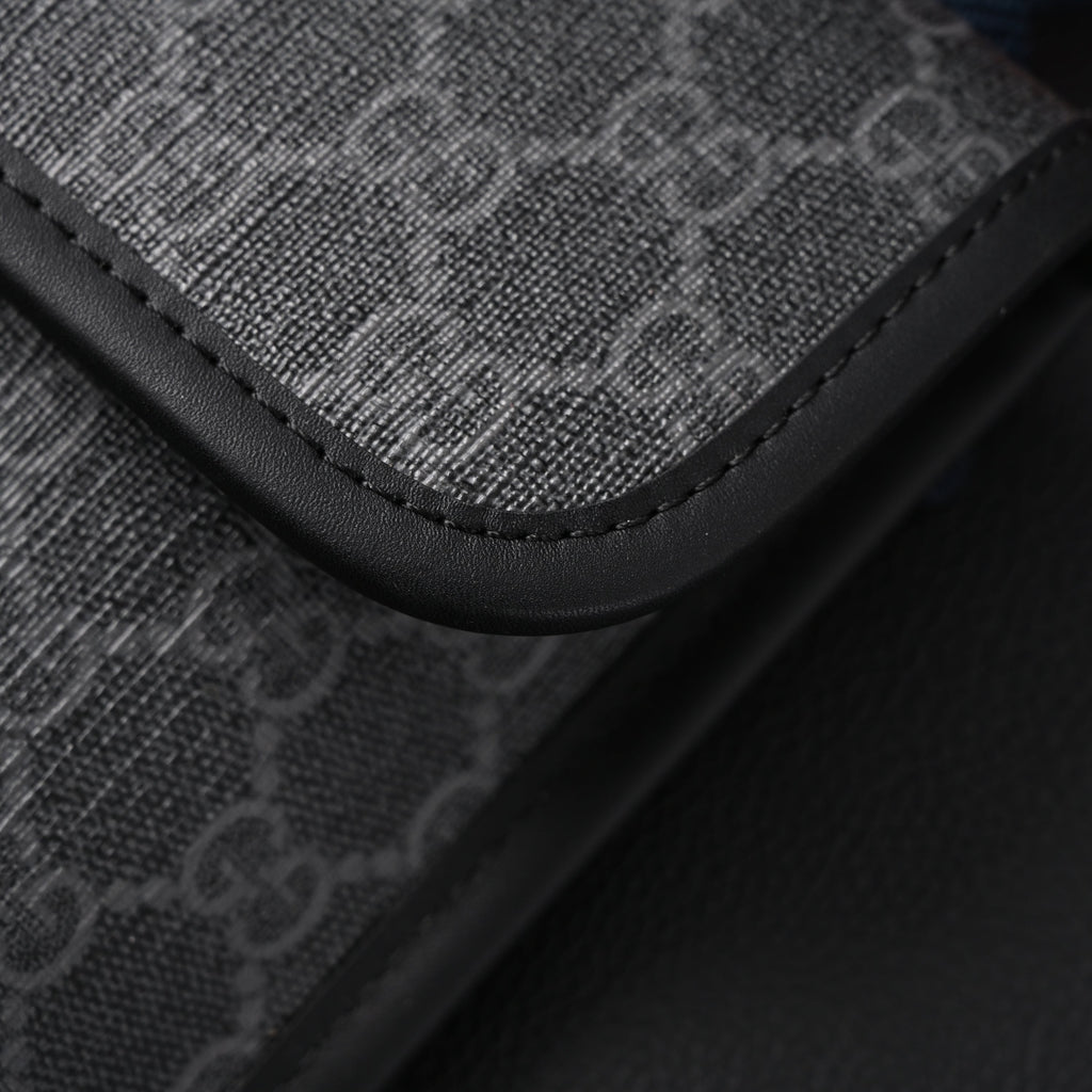 Gucci Ophidia GG Supreme Belt Bag – Black/Grey with Web Strap