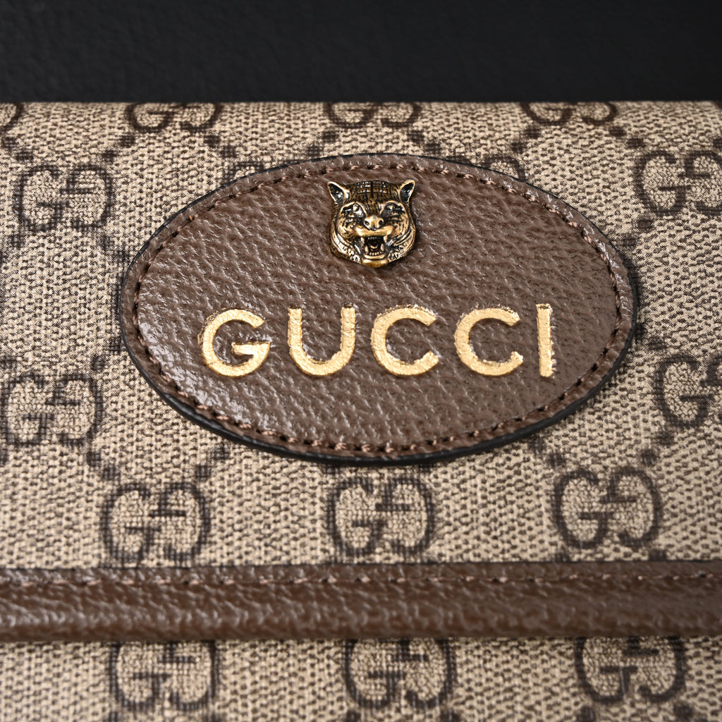 Gucci Ophidia GG Supreme Mini Belt Bag – Beige/Ebony with Web Stripe