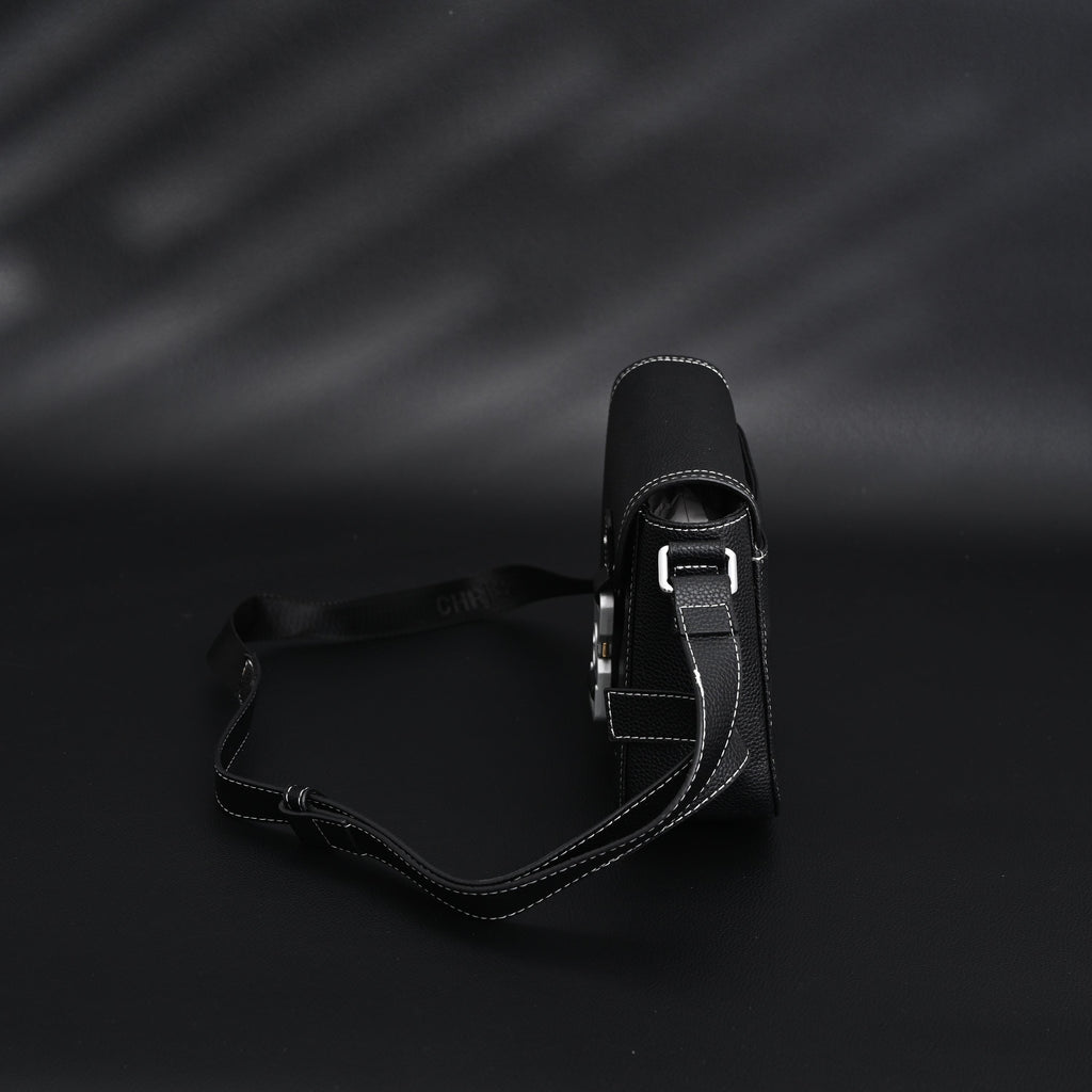 Dior Saddle Crossbody Bag – Black Grained Calfskin with Silver-Tone Hardware