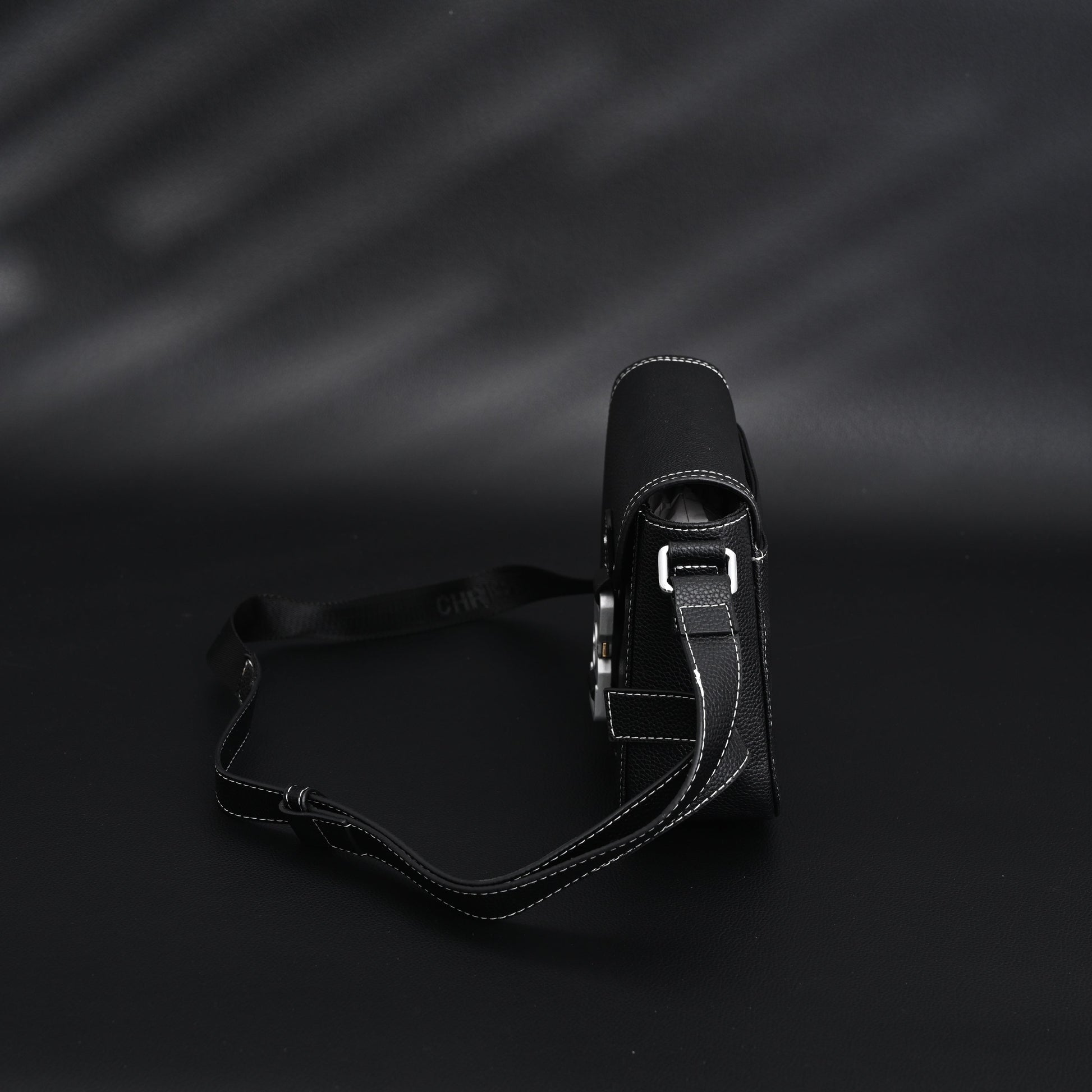 Dior Saddle Crossbody Bag – Black Grained Calfskin with Silver-Tone Hardware